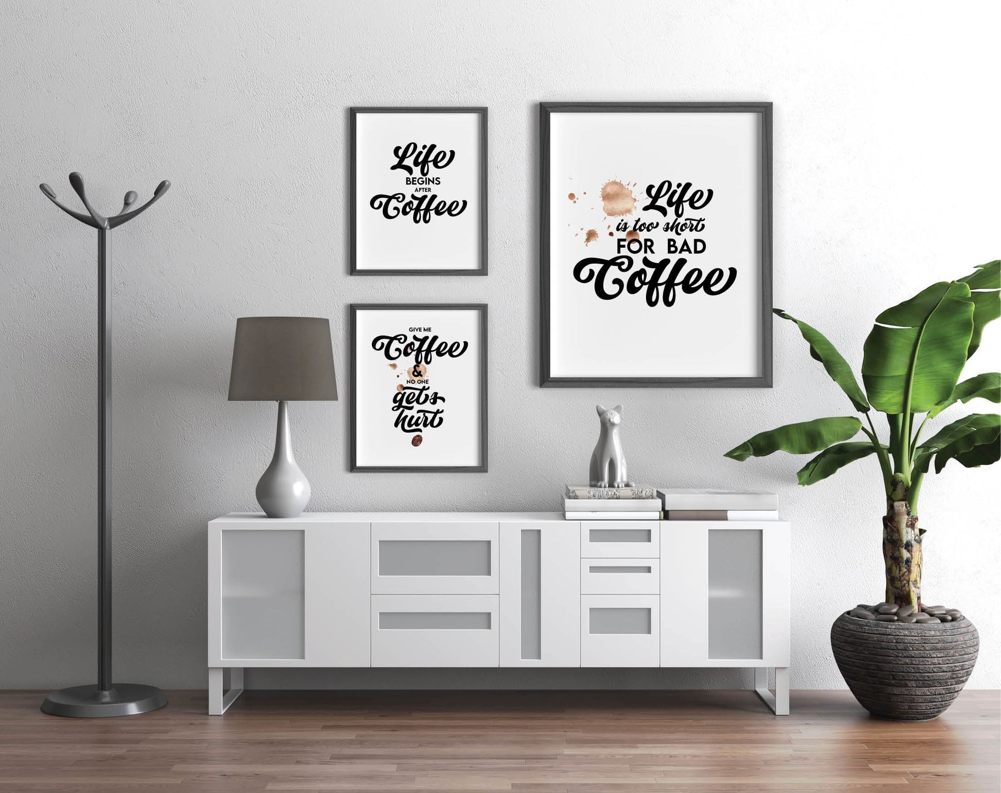 Funny Quotes for Coffee lovers. Use for Your kitchen, office or farmhouse kitchen decoration. High quality PDF file ready for print included. Buy now and enjoy!