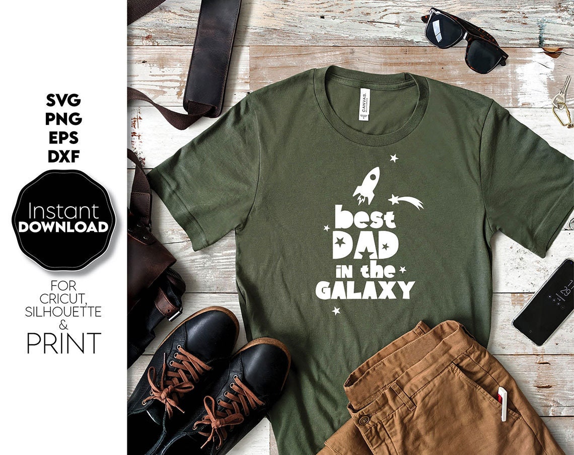 Fathers Day design for a great gift for your Dad. Include SVG, DXF, EPS or PNG files formats to make Fathers Day or Dad birthday gifts.
Put the design on a cup, shirt or apron for your best dad in the world! Compatible with Cricut. Buy now and enjoy!