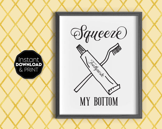 Funny bathroom poster with bathroom rules on it for your bathroom or toilet. Posters full of humor will make a visit to the bathroom more joyful. Buy, download, print and enjoy!