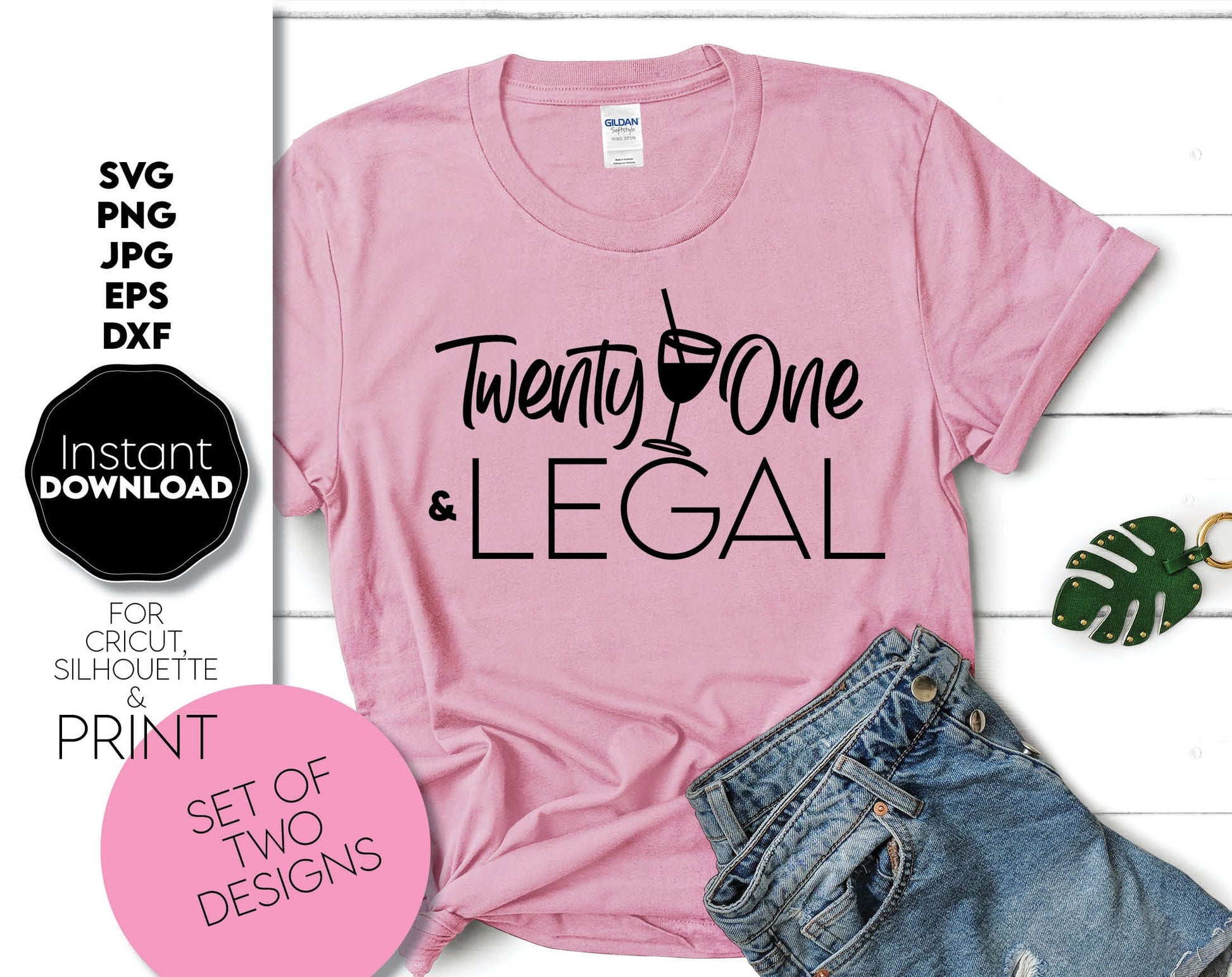 Twenty One Legal and Twenty One squad design for Birthday party. Celebrate Birthday with this shirt design. Use for mugs, tumblers and other birthday ornaments. Use with Cricut or Silhouette equipment. SVG, PNG, DXF, EPS, JPG files included. Buy now!