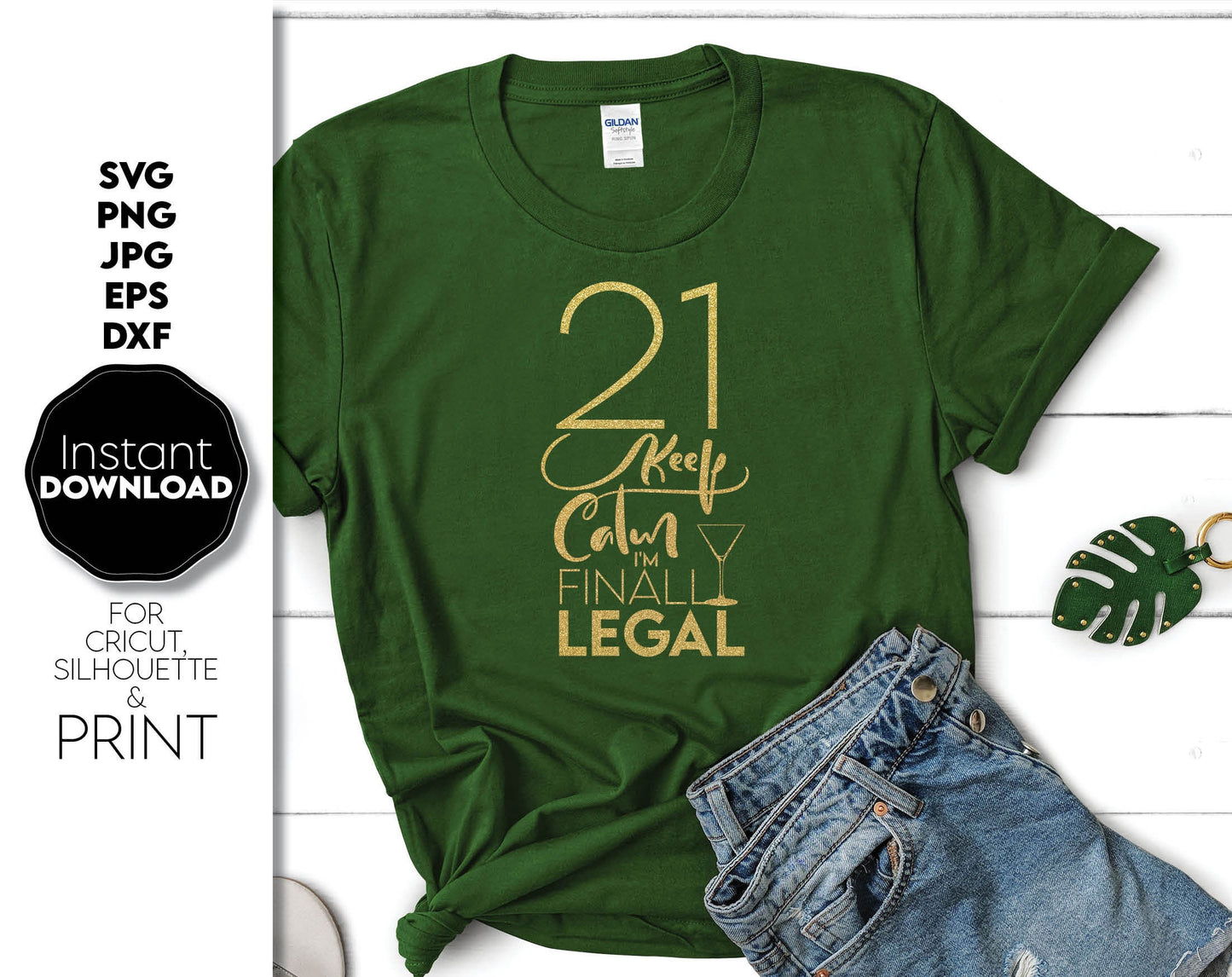 Keep Calm finally Legal design for Your 21 Birthday party. SVG, PNG, JPG, EPS and DXF files included. Compatible with Cricut, Silhouette and others machines. Use for sublimation or laser cut projects as well. Buy now for a good price. Buy now Enjoy!