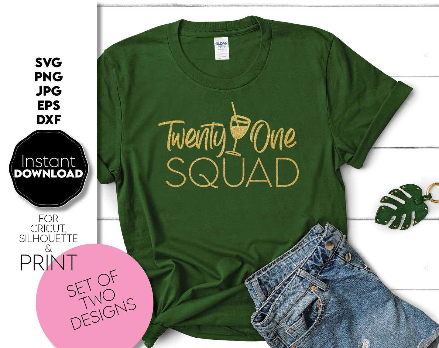 Twenty One Legal and Twenty One squad design for Birthday party. Celebrate Birthday with this shirt design. Use for mugs, tumblers and other birthday ornaments. Use with Cricut or Silhouette equipment. SVG, PNG, DXF, EPS, JPG files included. Buy now!