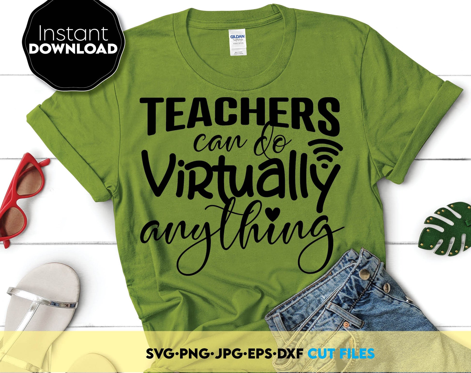 Teacher Shirt SVG file design you can use them to surprise and delight your teachers. Teacher Appreciation PNG, DXF, EPS and PNG formats allow you to use design for engraving on glass, making shirts, tumblers with Cricut, Silhouette machines.