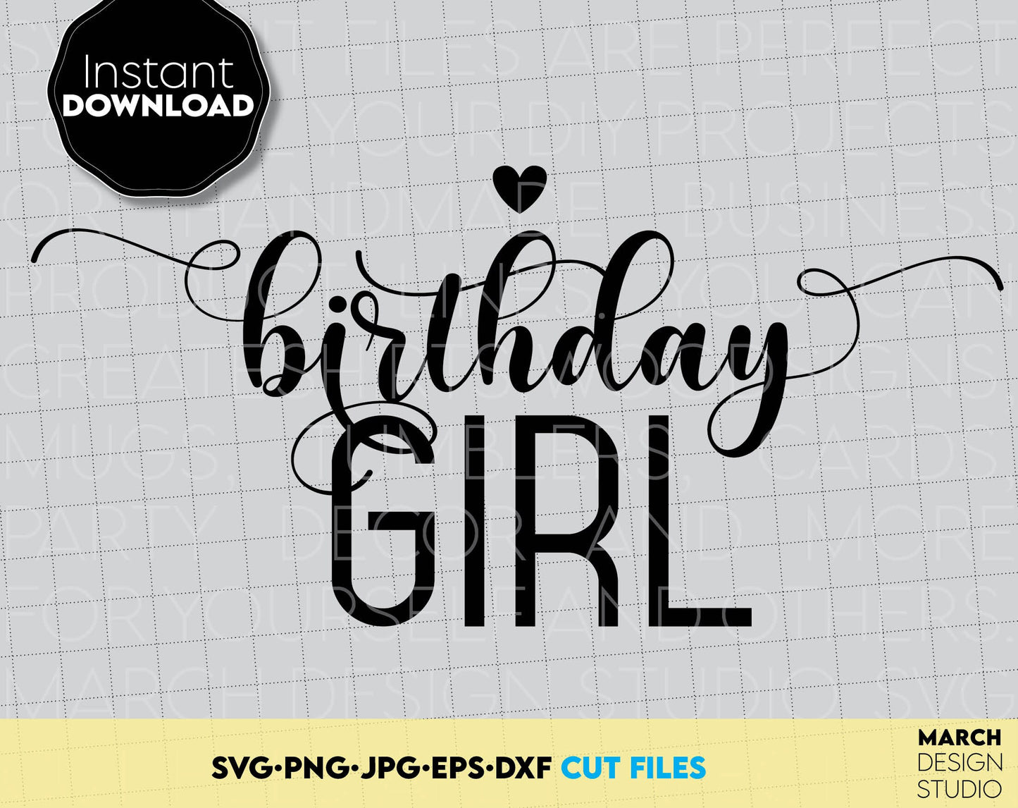 With love, I have made these Birthday Girl shirt design, and I hope you can use them to surprise and delight your loved ones on an important event in life. Birthday Girl is a great and thoughtful gift for a Birthday party. Compatible with Cricut.