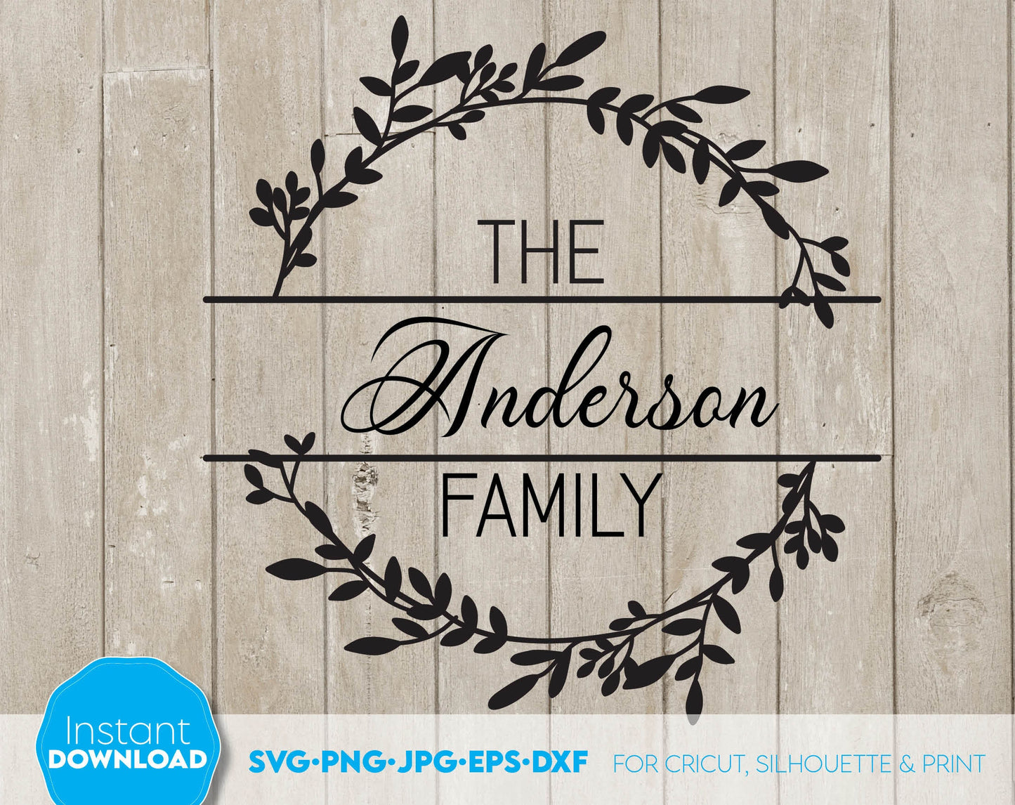 Wedding Monogram Frame design can use to surprise your loved ones. You can use custom last name monogram to make gifts for weddings. Use with Cricut, Silhouette, Glowforge, or other equipment. Cut from vinyl, sublimation or laser cut projects.