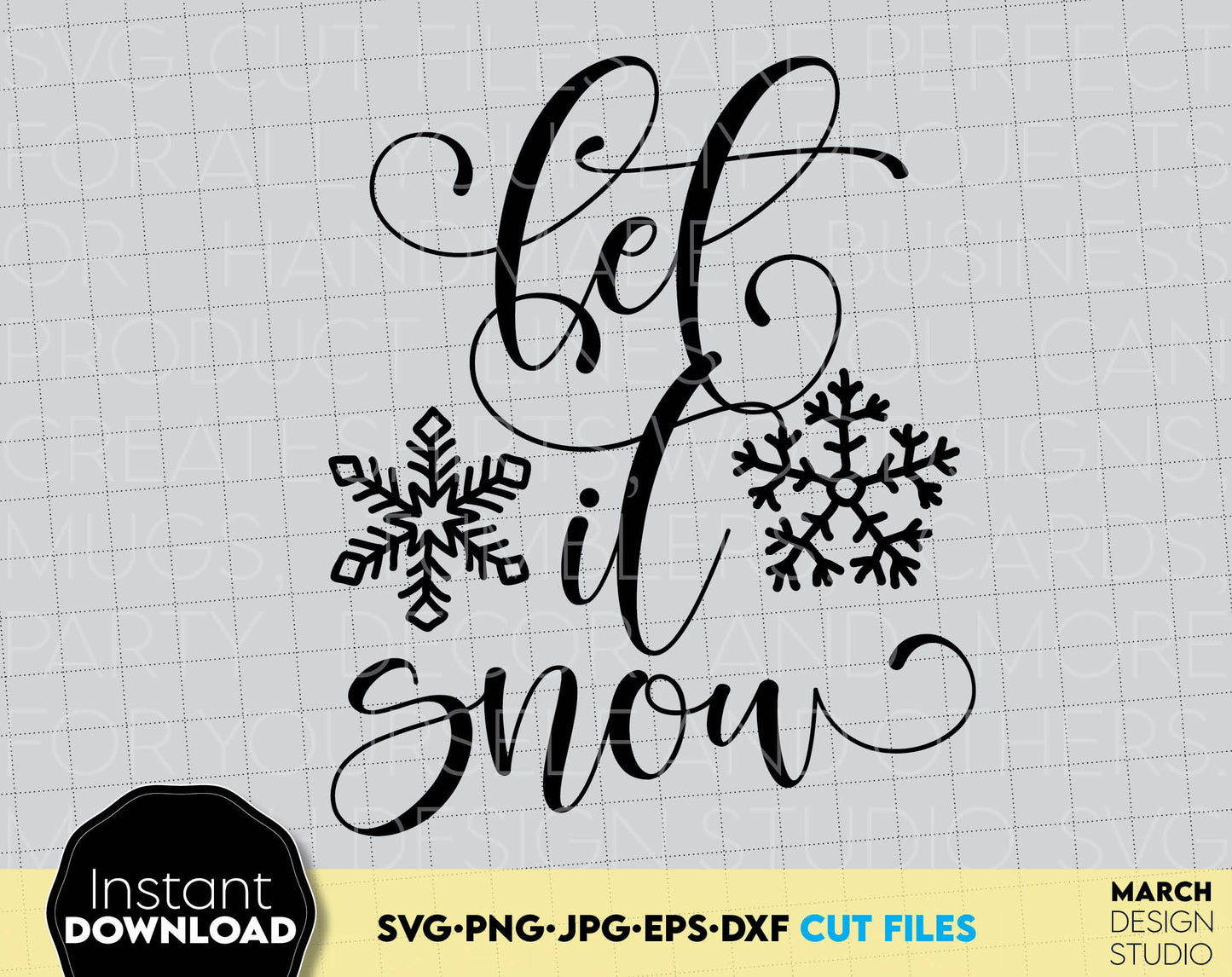 Let It Snow SVG Shirt Design you can use to surprise your loved ones on Christmas. Christmas SVG in various formats allow you to use for any Your Christmas project. Use with Cricut, Silhouette or Glowforge equipment. Laser Cutting Files as well.