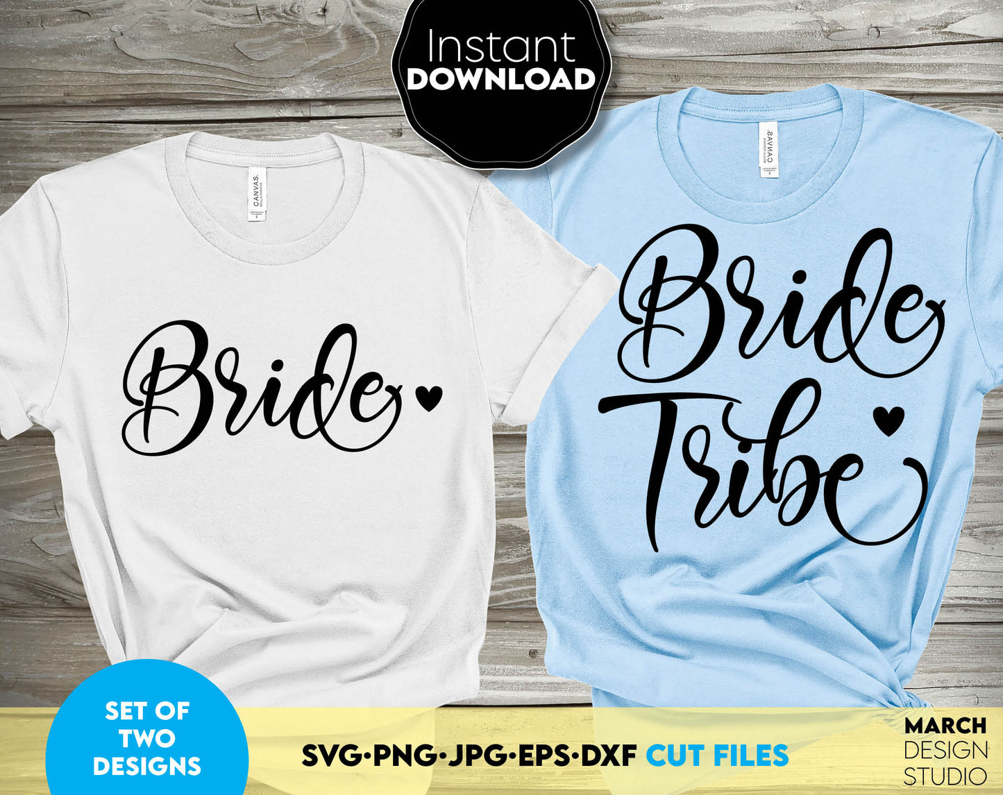 These bride and Bride Tribe SVG file designs, and I hope you can use them to surprise and delight your loved ones in an important event in life, like bride shower. Bride and Bride Tribe SVG is great and thoughtful design for bride shower party.