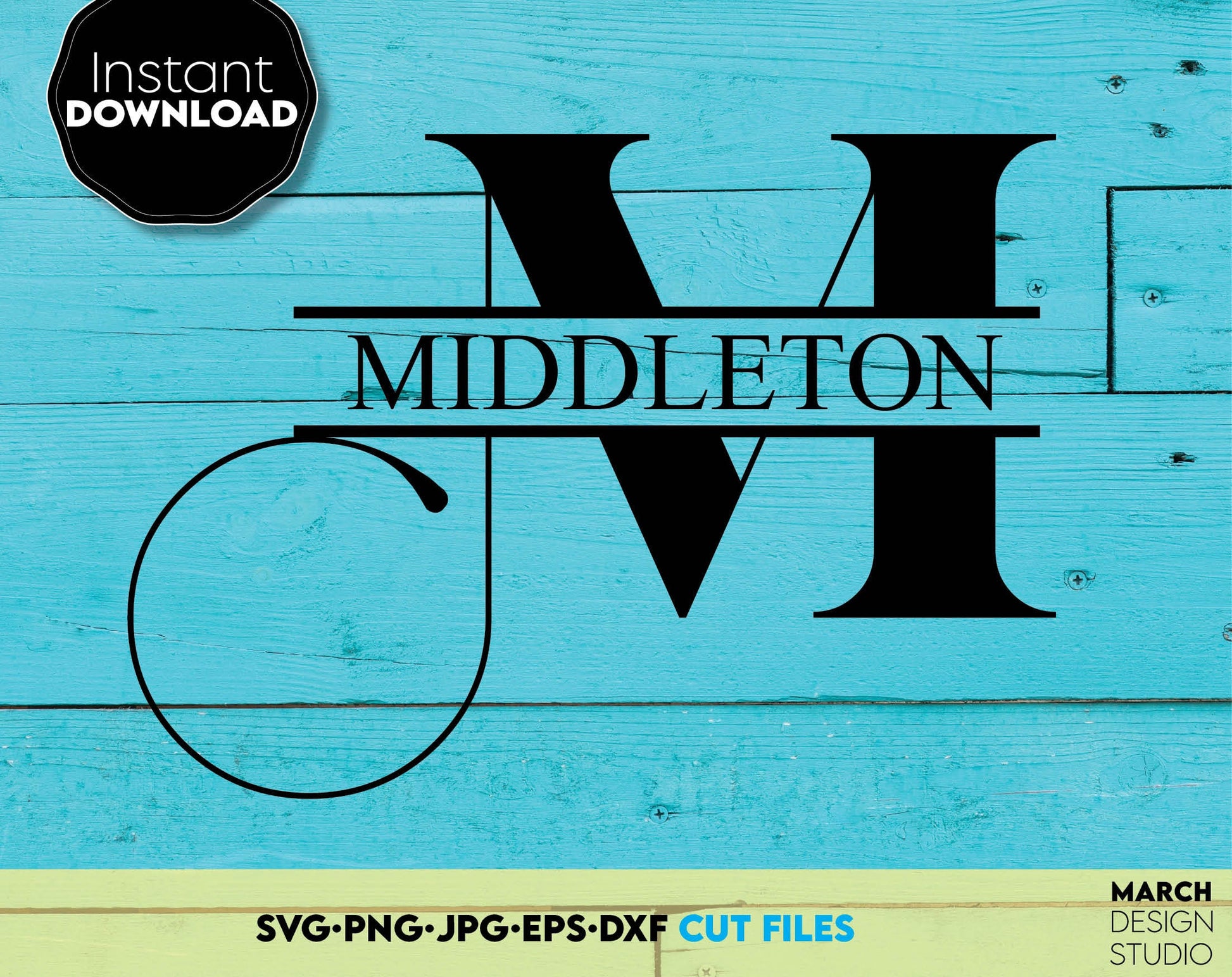 Royal Split Monogram fonts bundle for your creative projects. SVG, PNG, JPG, EPS and DXF files included. Compatible with Cricut, Silhouette and others machines. Use for sublimation or laser cut projects as well. Buy now for a good price. Enjoy!