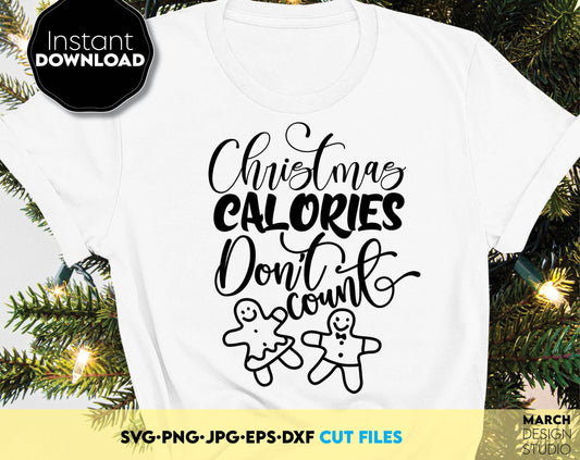 With love and passion, I have made these Christmas Calories Don`t Count design, and I hope you can use them to surprise and delight your loved ones on Christmas. SVG, PNG, JPG, EPS and DXF files included. Compatible with Cricut, Silhouette machines.