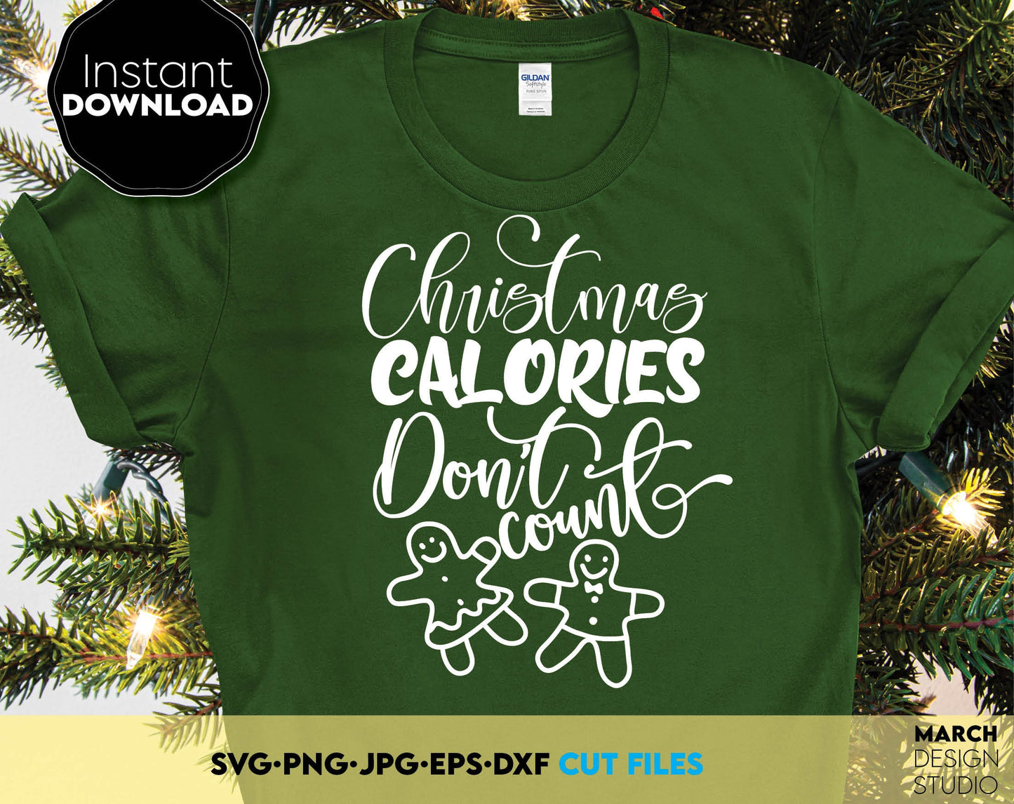With love and passion, I have made these Christmas Calories Don`t Count design, and I hope you can use them to surprise and delight your loved ones on Christmas. SVG, PNG, JPG, EPS and DXF files included. Compatible with Cricut, Silhouette machines.