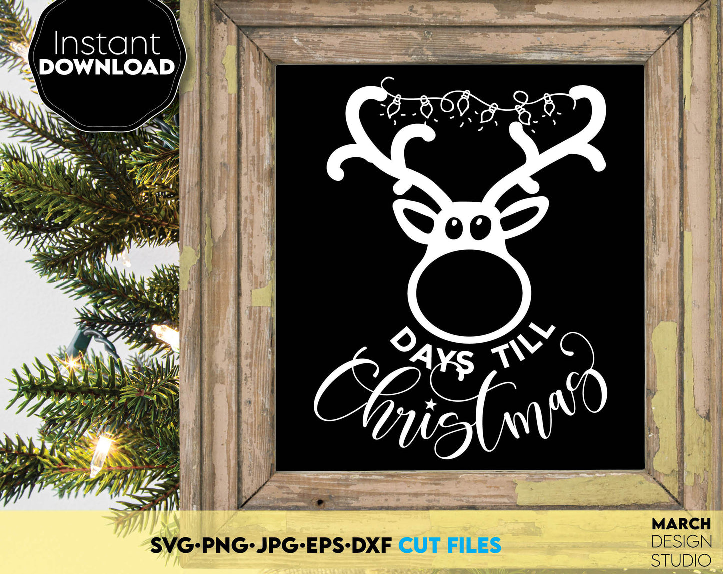 Christmas Countdown svg png bundle. Use for Your home decoration, Days until Christmas bundle are beautiful for Christmas countdown tables. Use for cutting from vinyl, sublimation or laser cut projects. Buy now and enjoy!