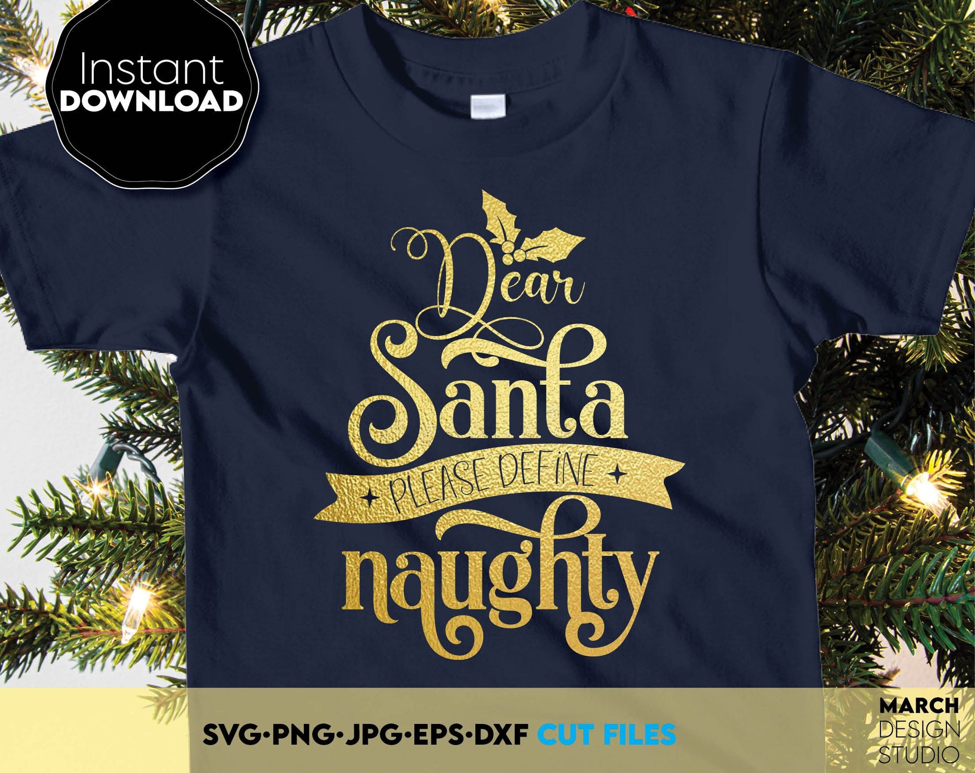 Dear Santa Please Define Naughty Shirt design you can use to surprise and delight your loved ones on Christmas. Use with Cricut, Silhouette or Glowforge equipment. Use with laser Cutting machines as well. Buy now for a good price and enjoy!