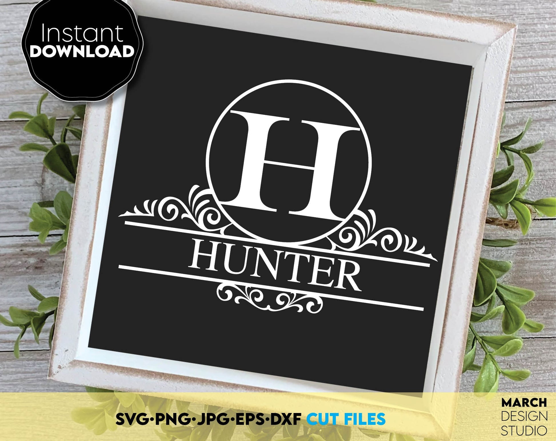 Monogram SVG bundle designs for Your gift projects or home decoration. Files allow you to use designs for engraving on glass, making shirts, tumblers with Cricut, Silhouette equipment. Monogram files also designed and easy to use for laser cutting.