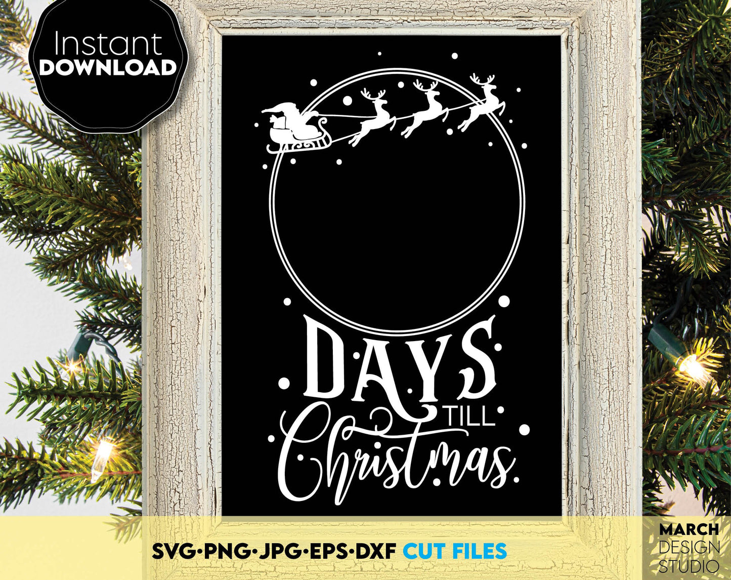 Christmas Countdown svg png bundle. Use for Your home decoration, Days until Christmas bundle are beautiful for Christmas countdown tables. Use for cutting from vinyl, sublimation or laser cut projects. Buy now and enjoy!