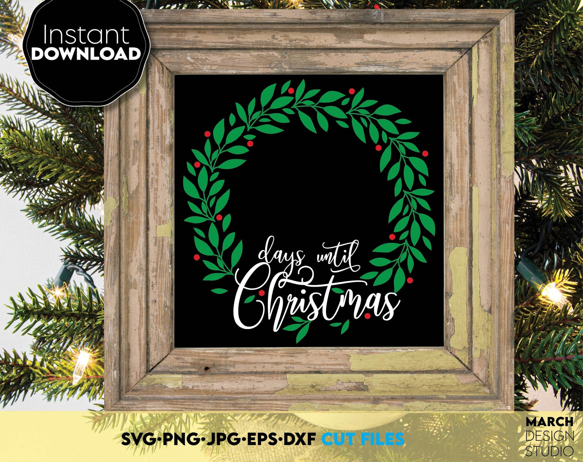 Christmas Countdown svg png bundle. Use for Your home decoration, Days until Christmas bundle are beautiful for Christmas countdown tables. Use for cutting from vinyl, sublimation or laser cut projects. Buy now and enjoy!