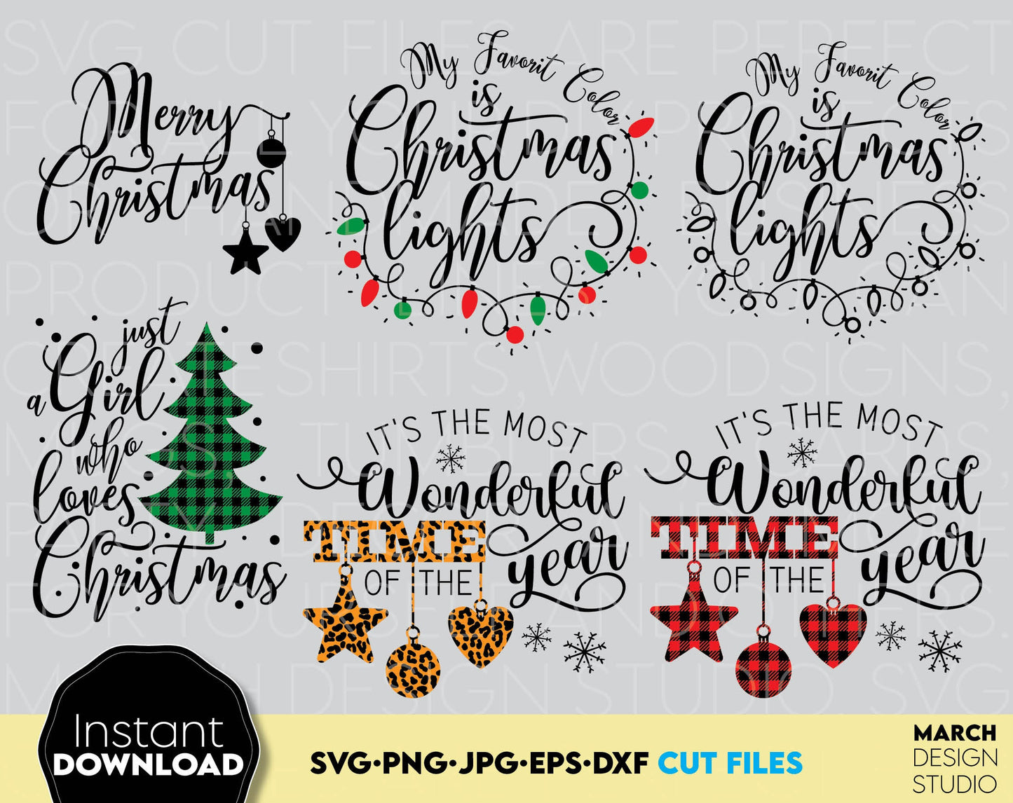 Christmas Shirts bundle for Your Family Christmas event. SVG PNG JPG EPS DXF files included. Compatible with Cricut, Silhouette or other equipment. Cut from vinyl, use for sublimation or laser cut projects. Buy now for a good price and enjoy!