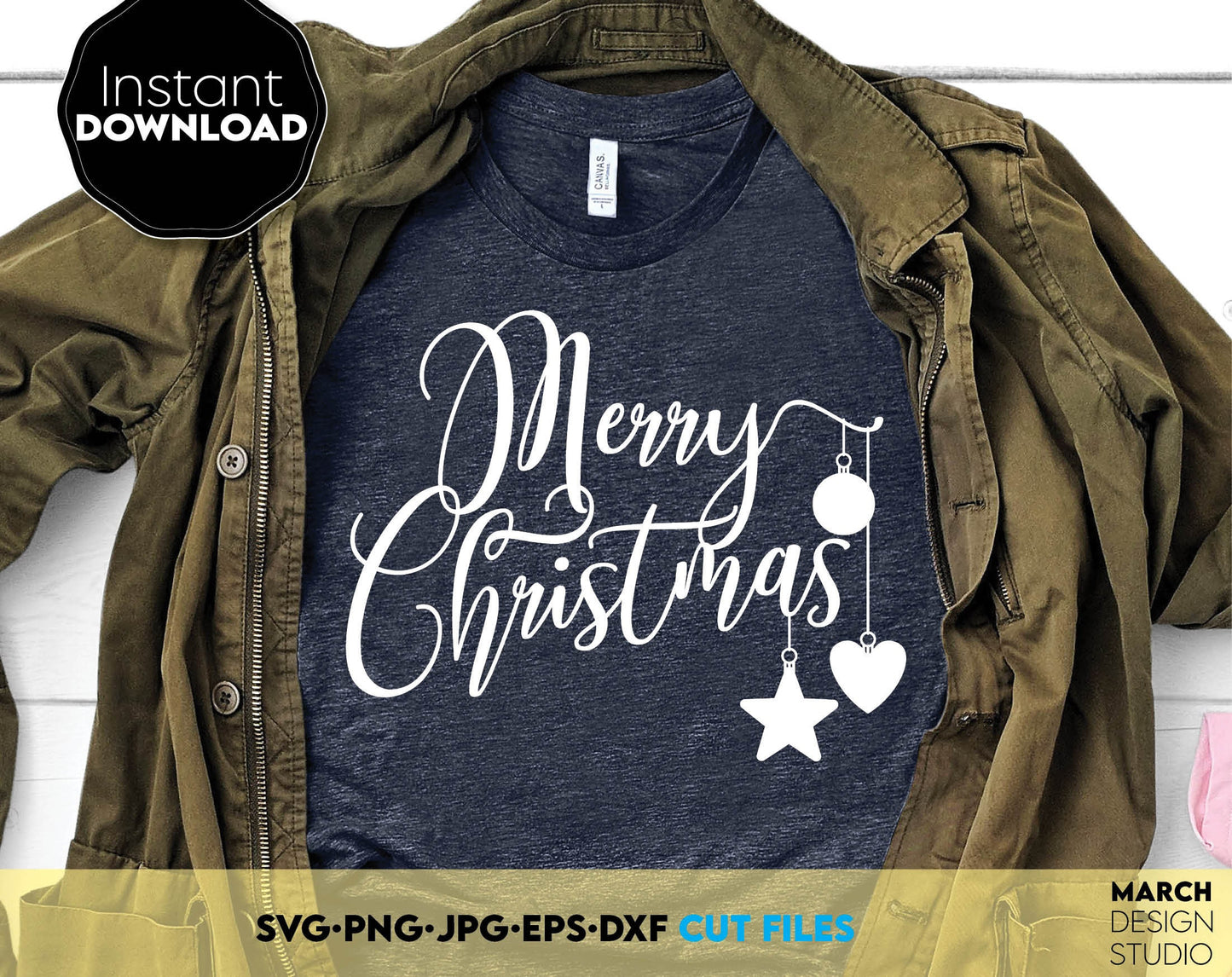 Christmas Shirts bundle for Your Family Christmas event. SVG PNG JPG EPS DXF files included. Compatible with Cricut, Silhouette or other equipment. Cut from vinyl, use for sublimation or laser cut projects. Buy now for a good price and enjoy!