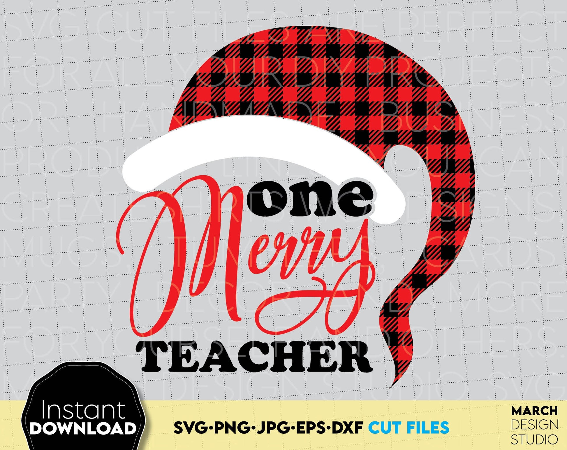 One Merry Teacher design you can use to surprise and delight your loved ones on Christmas. Various formats allow you to use for any Your Christmas project. Use with Cricut, Silhouette or Glowforge equipment. Buy now for a good price and enjoy!