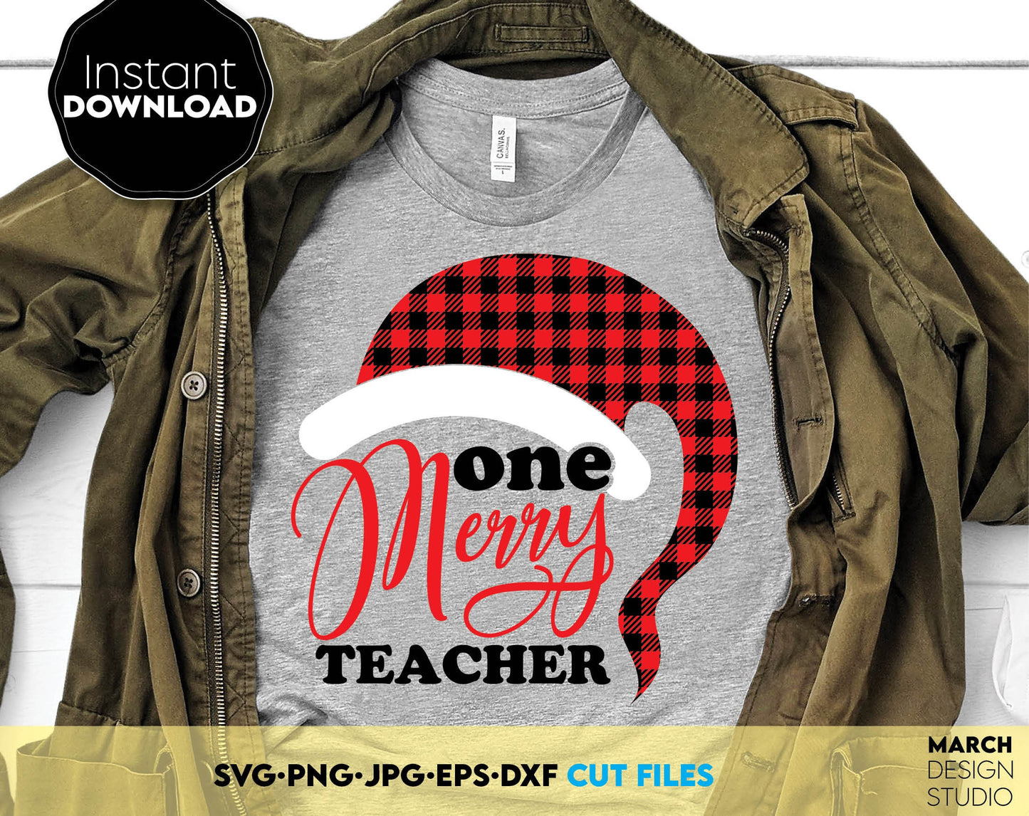 One Merry Teacher design you can use to surprise and delight your loved ones on Christmas. Various formats allow you to use for any Your Christmas project. Use with Cricut, Silhouette or Glowforge equipment. Buy now for a good price and enjoy!