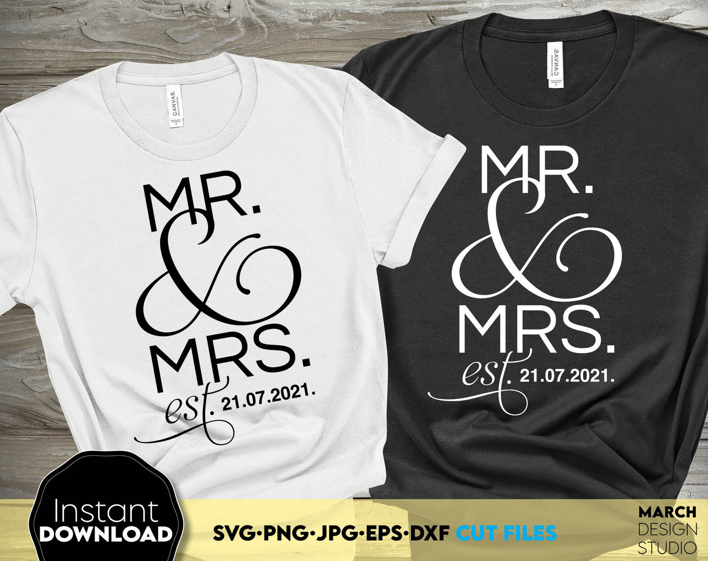 mr and mrs SVG, Mr and Mrs Shirts SVG, Mr & Mrs SVG, Wedding Shirts svg, Just Married Shirts svg, Honeymoon Shirts svg, Engaged Shirts svg