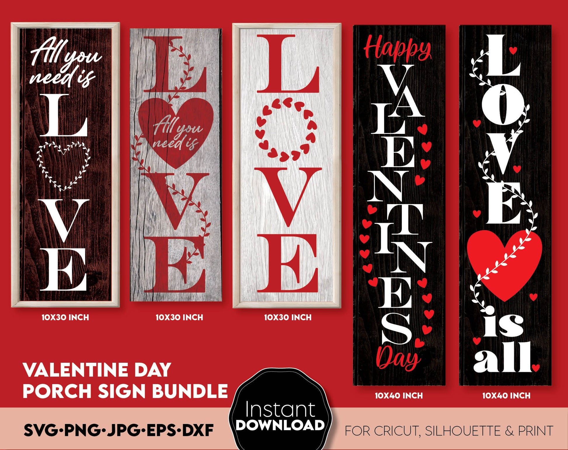 Valentine Day SVG Bundle, Valentines Day SVG Sign, Valentine Bundle SVG, Heart Svg, Wedding Svg, Svg Heart, Valentine Day Decor Svg