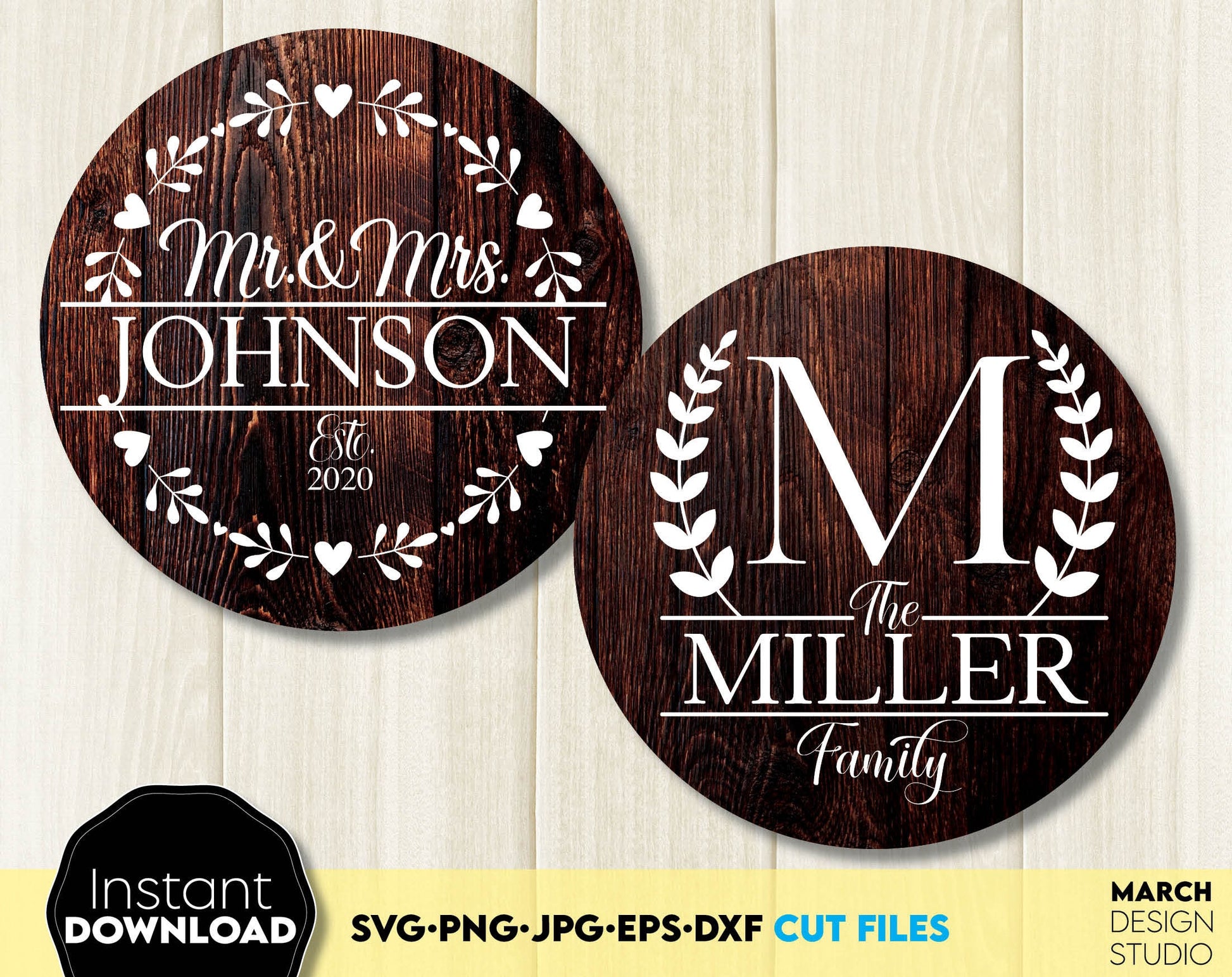 Split, Circle, Wreath Monogram SVG Bundle for Your Gift Projects.