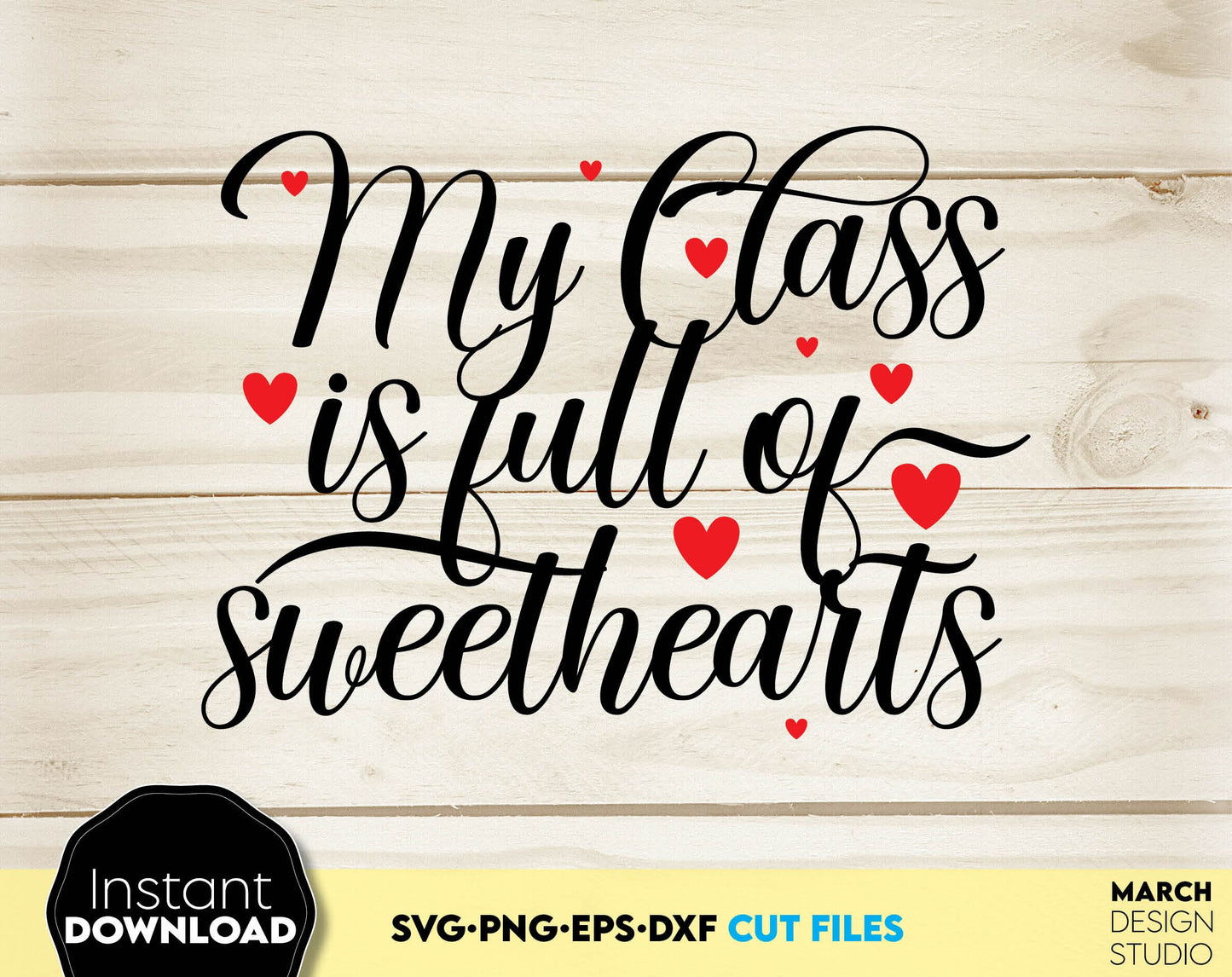 Teacher Valentines Day SVG PNG DXF EPS bundle. USe for cutting from vinyl, sublimation or laser cut projects. Compatible with Cricut, Silhouette or Glowforge equipment. Buy now and enjoy!