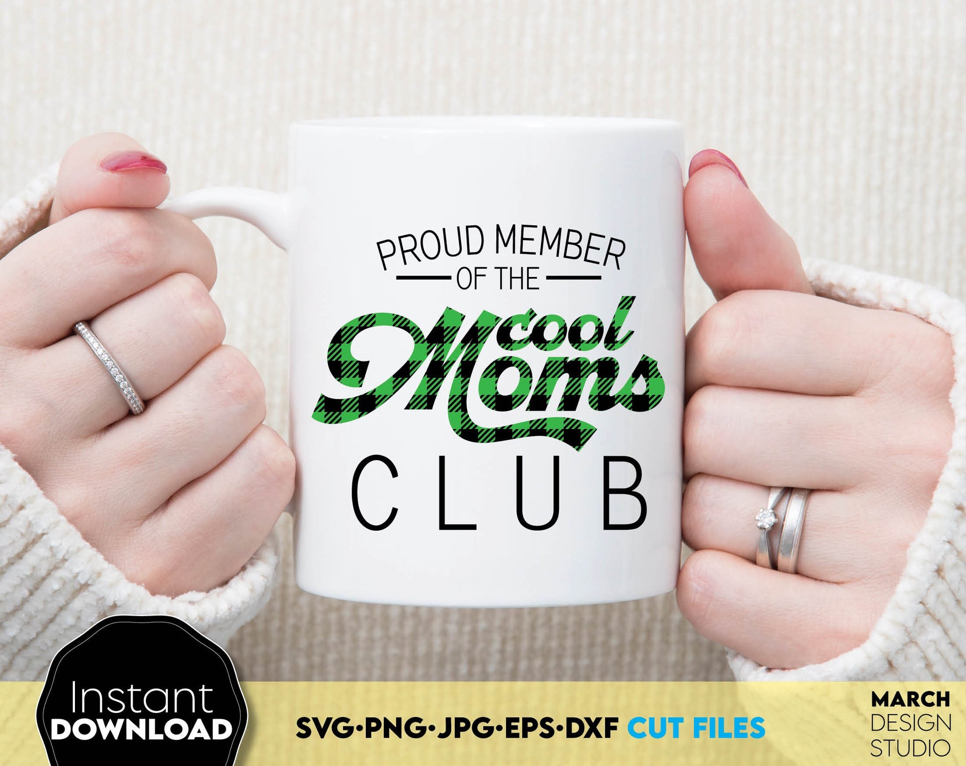 Proud member of the cool moms club and proud member of the bad moms club funny shirts designs. Cut from vinyl, or use for sublimation or laser cut projects. SVG, PNG, JPG, EPS, DXF files included. Compatible with Cricut, Silhouette or other machines.