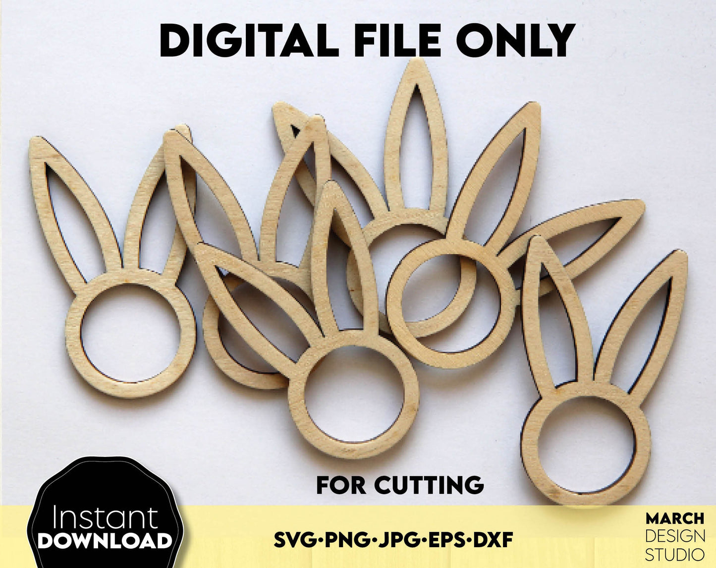 Digital file for Bunny Napkin Holder for Your laser cut projects. SVG, PNG, JPG, EPS, DXF files included. Compatible with Cricut, Silhouette and others machines. Use for sublimation or laser cut projects as well. Buy now for a good price. Enjoy!