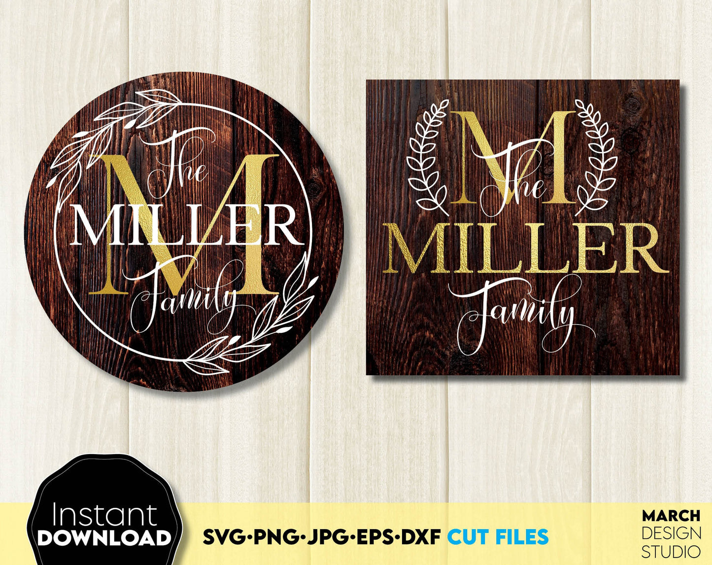 Split, Circle, Wreath Monogram SVG Bundle for Your Gift Projects.