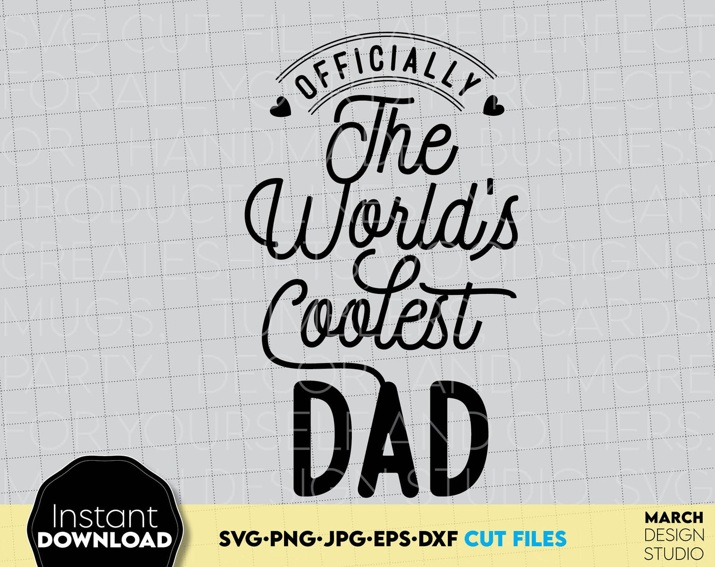 Officially World okayest DAD design. SVG, PNG, JPG, EPS, DXF files included. Compatible with Cricut, Silhouette and others machines. Use for sublimation or laser cut projects as well. Buy now for a good - discount price. Enjoy!