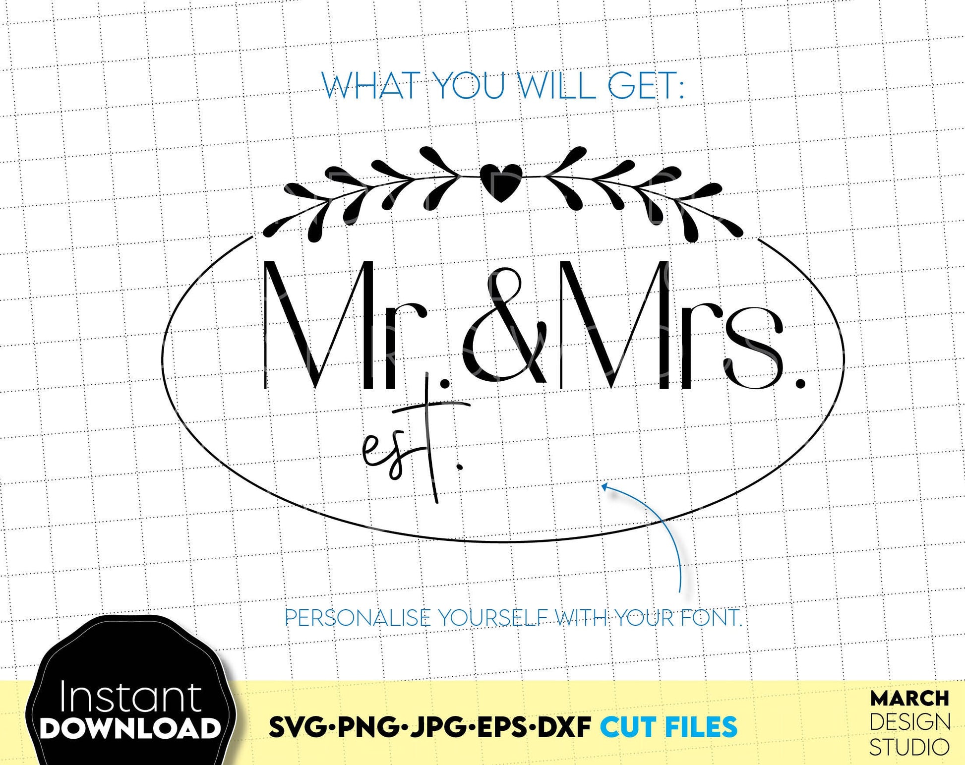 These Mr. and Mrs. SVG file design you can use them to surprise and delight your loved ones in an important event in life.
Mr. and Mrs. SVG is great and thoughtful gifts for weddings, wedding anniversaries. Use for cutting from vinyl, laser cutting.