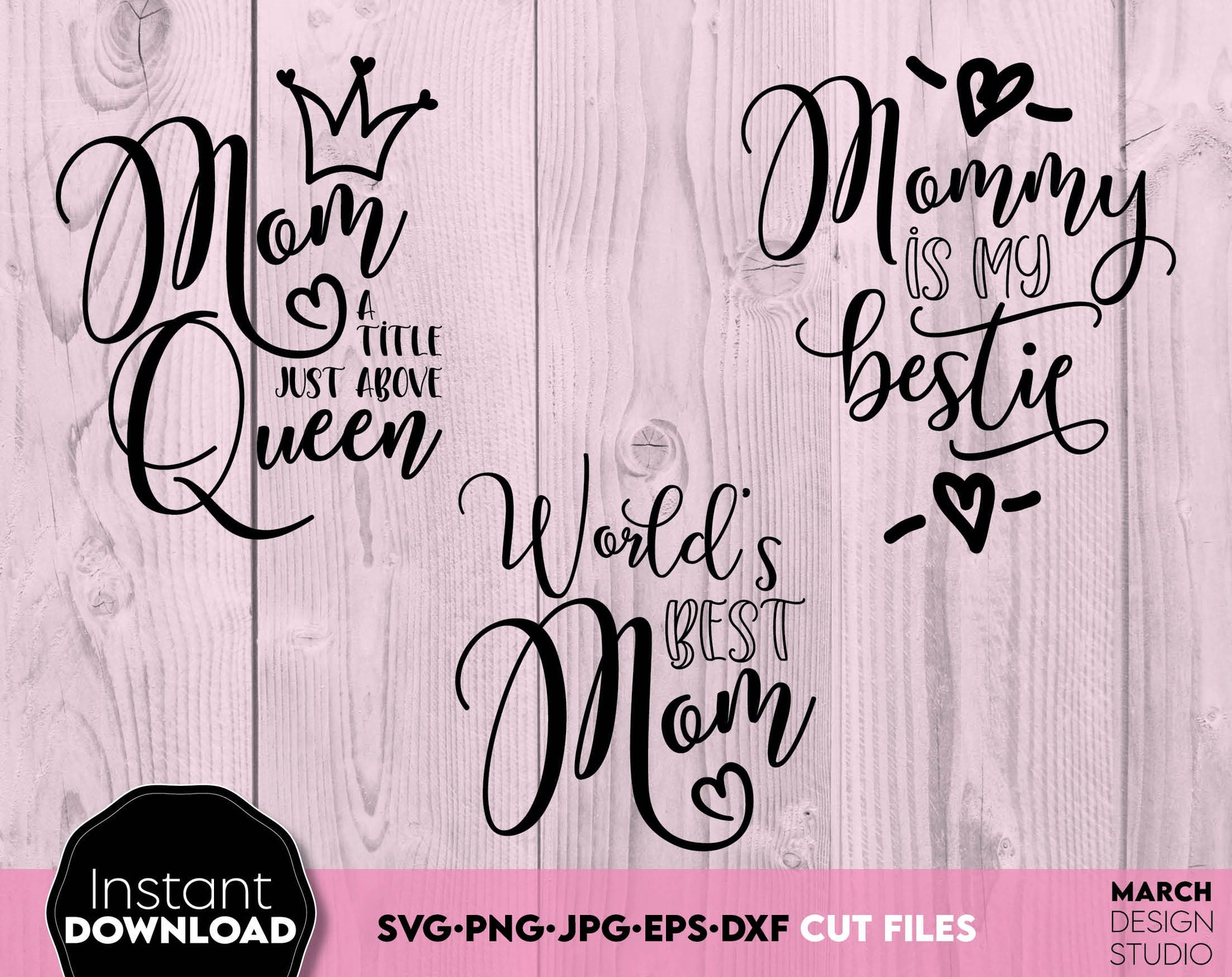 Mom svg bundle - split mom, mom love, mom heart and other funny mom designs. SVG, PNG, DXF, EPS and JPG files included. Cut from vinyl, use for sublimation or laser cut/ grave projects. Compatible with Cricut, Silhouette equipment. Buy now and enjoy!