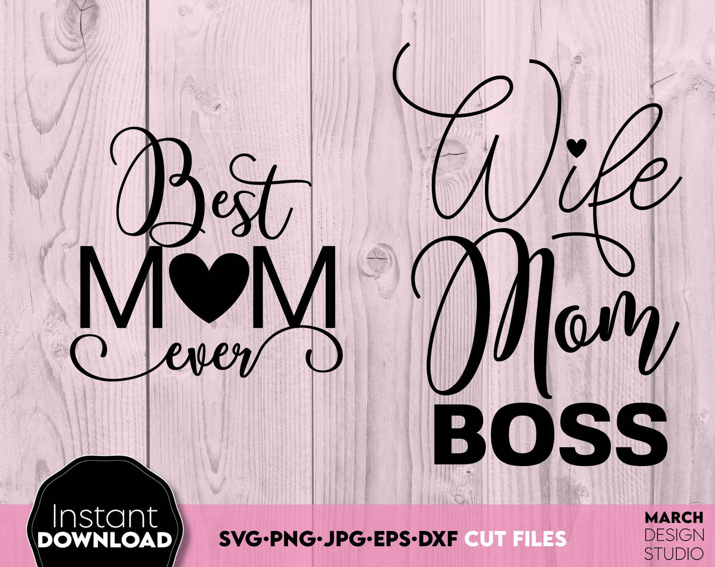 Mom svg bundle - split mom, mom love, mom heart and other funny mom designs. SVG, PNG, DXF, EPS and JPG files included. Cut from vinyl, use for sublimation or laser cut/ grave projects. Compatible with Cricut, Silhouette equipment. Buy now and enjoy!