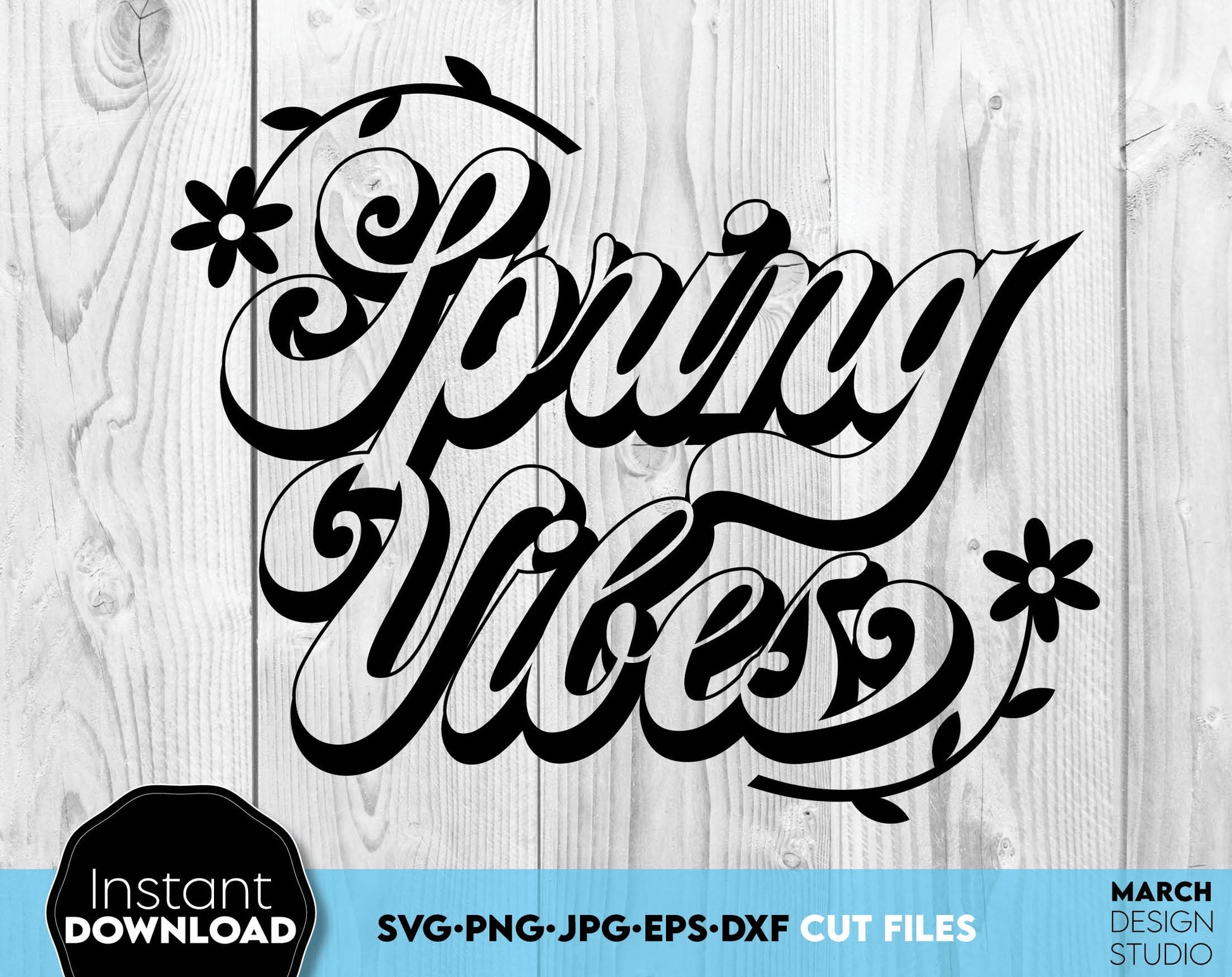 Spring ornaments bundle. Floral rabbit silhouette, welcome signs, fresh flower market, welcome sign and other designs included. All popular file formats. Cut for vinyl, use for sublimation or laser grave or cut projects. Buy now for a good price!