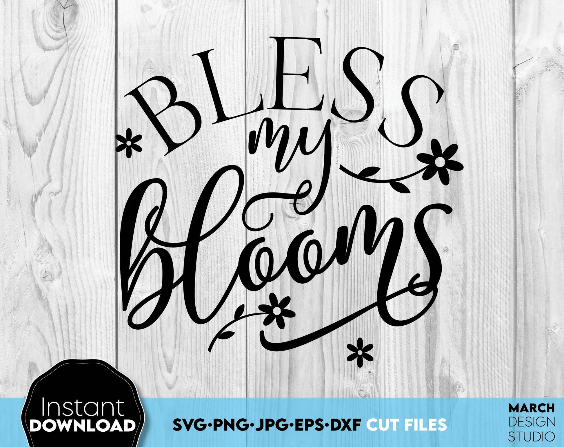 Bless My Blooms design for your spring or Easter ornaments. Use for cutting form vinyl, sublimation or laser cut projects. SVG, PNG, DXF, EPS, JPG files included. Compatible with Cricut, Silhouette, Glowforge and other equipment. Buy now and enjoy!