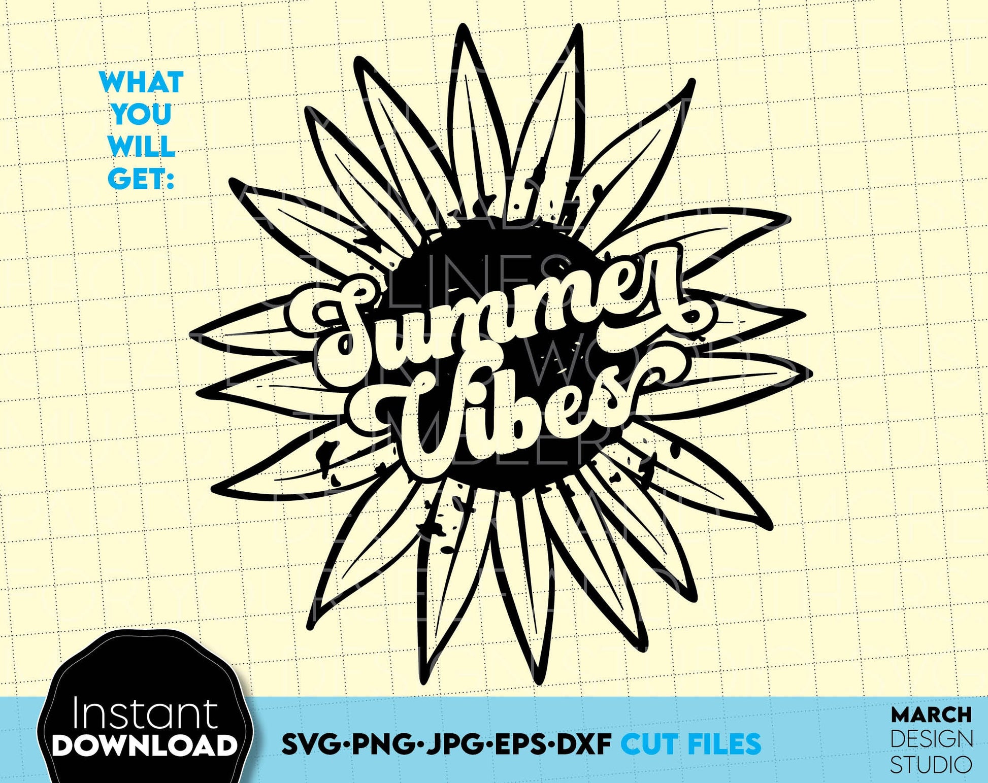 Sunflower Clipart For Summer Vibes Shirt. Use them for Your Holidays Shirts. SVG, PNG, DXF, EPS and EPS files included. Use for cutting from vinyl, sublimation or laser cut projects. Compatible with Cricut, Silhouette or other equipment. Buy now!