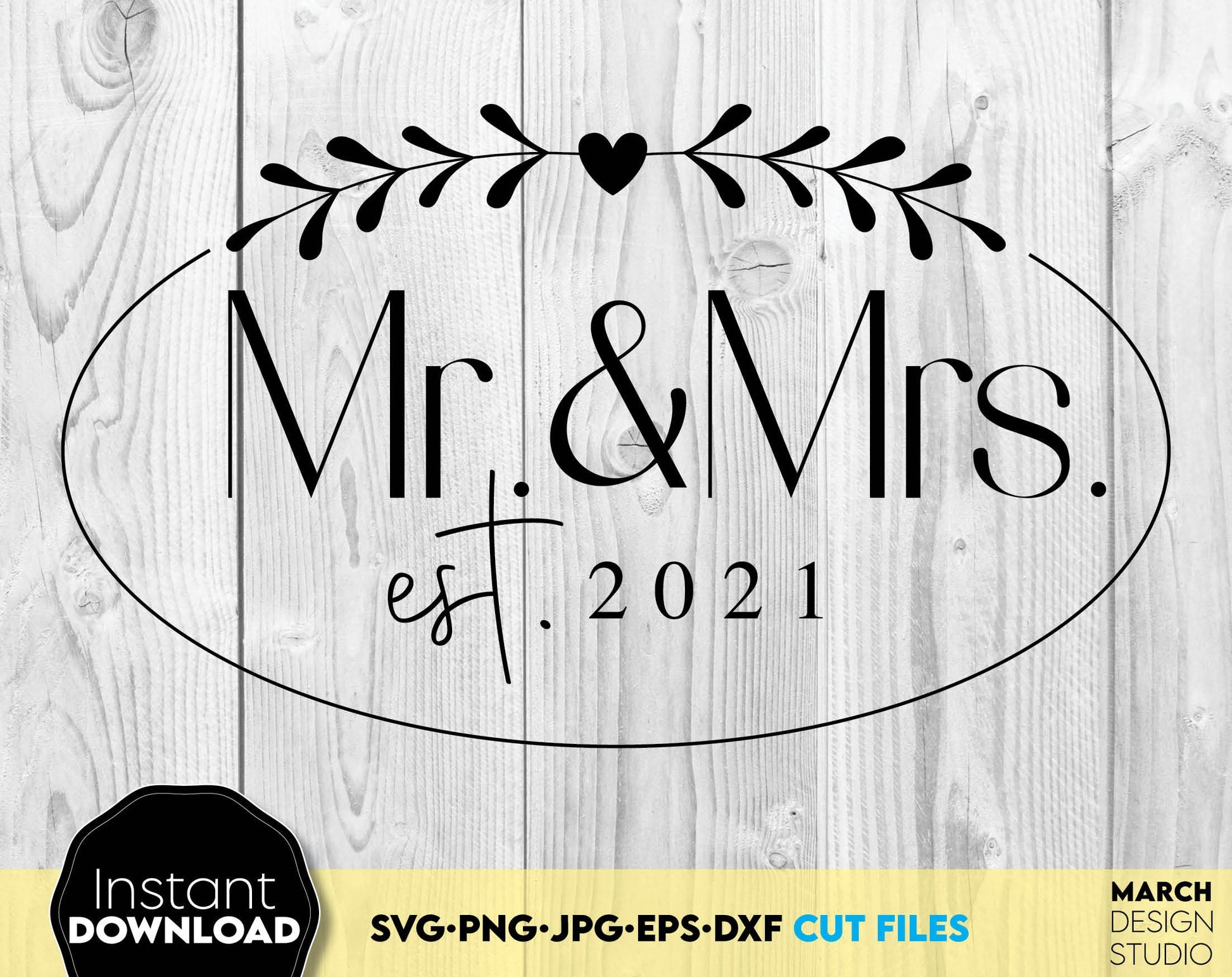 These Mr. and Mrs. SVG file design you can use them to surprise and delight your loved ones in an important event in life.
Mr. and Mrs. SVG is great and thoughtful gifts for weddings, wedding anniversaries. Use for cutting from vinyl, laser cutting.