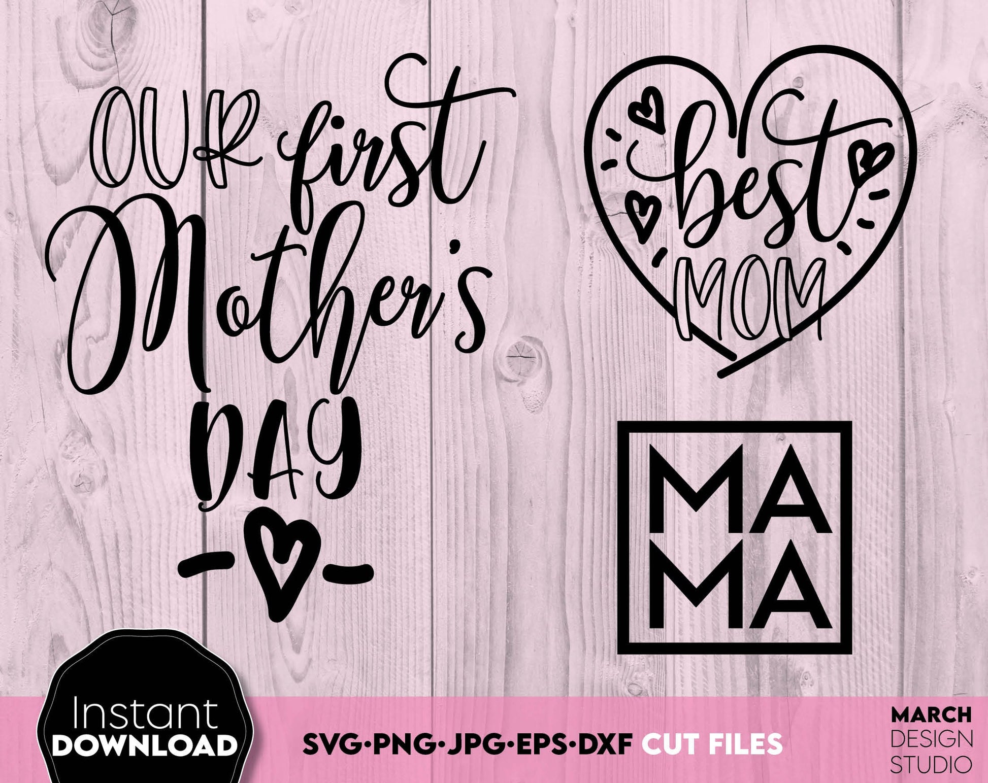 Mom svg bundle - split mom, mom love, mom heart and other funny mom designs. SVG, PNG, DXF, EPS and JPG files included. Cut from vinyl, use for sublimation or laser cut/ grave projects. Compatible with Cricut, Silhouette equipment. Buy now and enjoy!