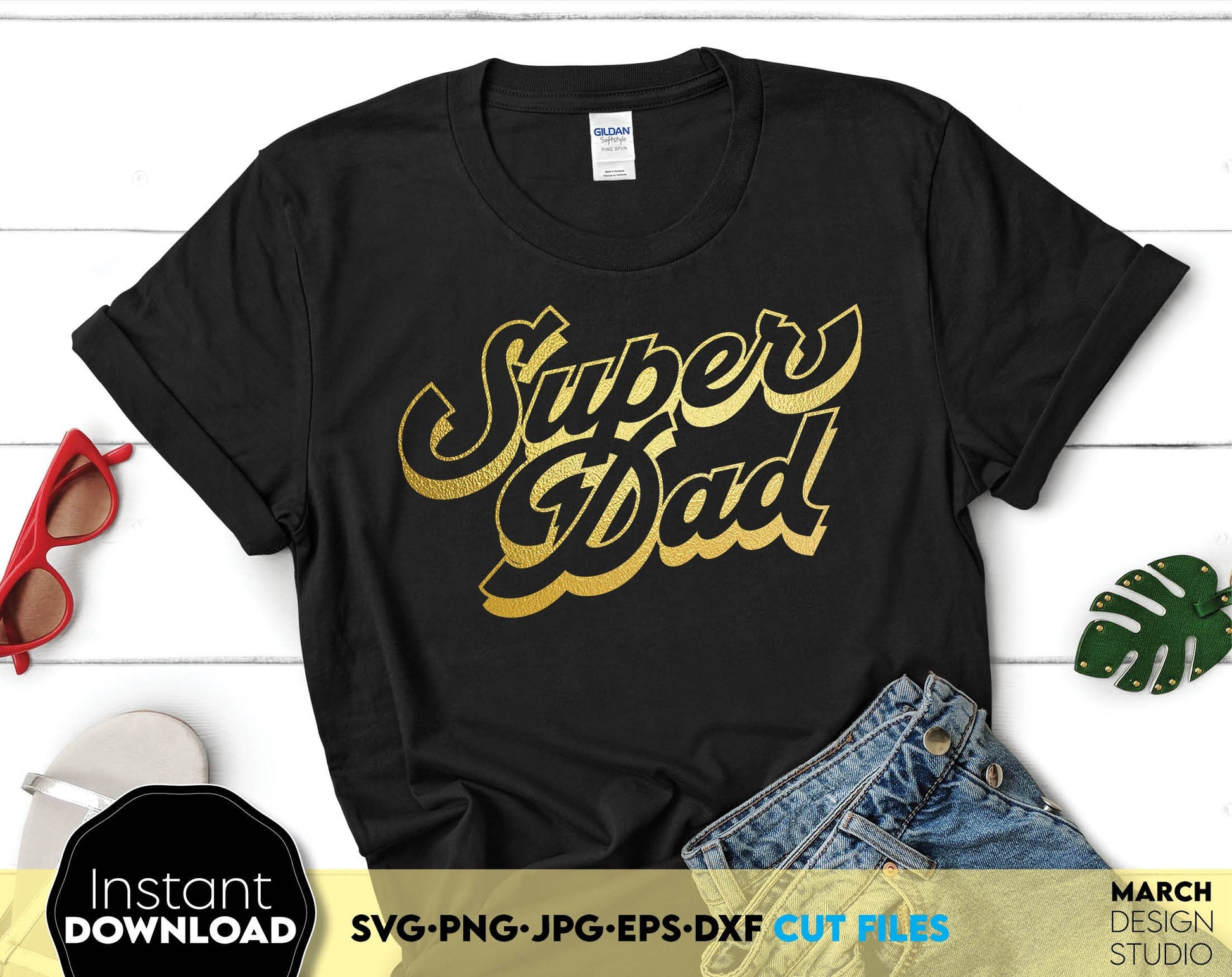 Fathers Day or Dad Birthday design for a great gift for Dad. Super Dad. Use SVG, DXF, EPS, JPG or PNG files formats to make nice gift for Your Dad. Put the design on a cup, shirt or apron for your best dad.Compatible with Cricut, Silhouette. Buy now!