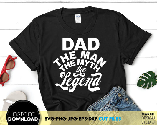 Fathers Day or Dad birthday design for a great gift for your Dad. Use JPG, SVG, DXF, EPS or PNG files formats to make Fathers Day or Dad birthday gifts. Put the design on a cup, shirt or apron for your best dad in the world! Buy now for a good price!