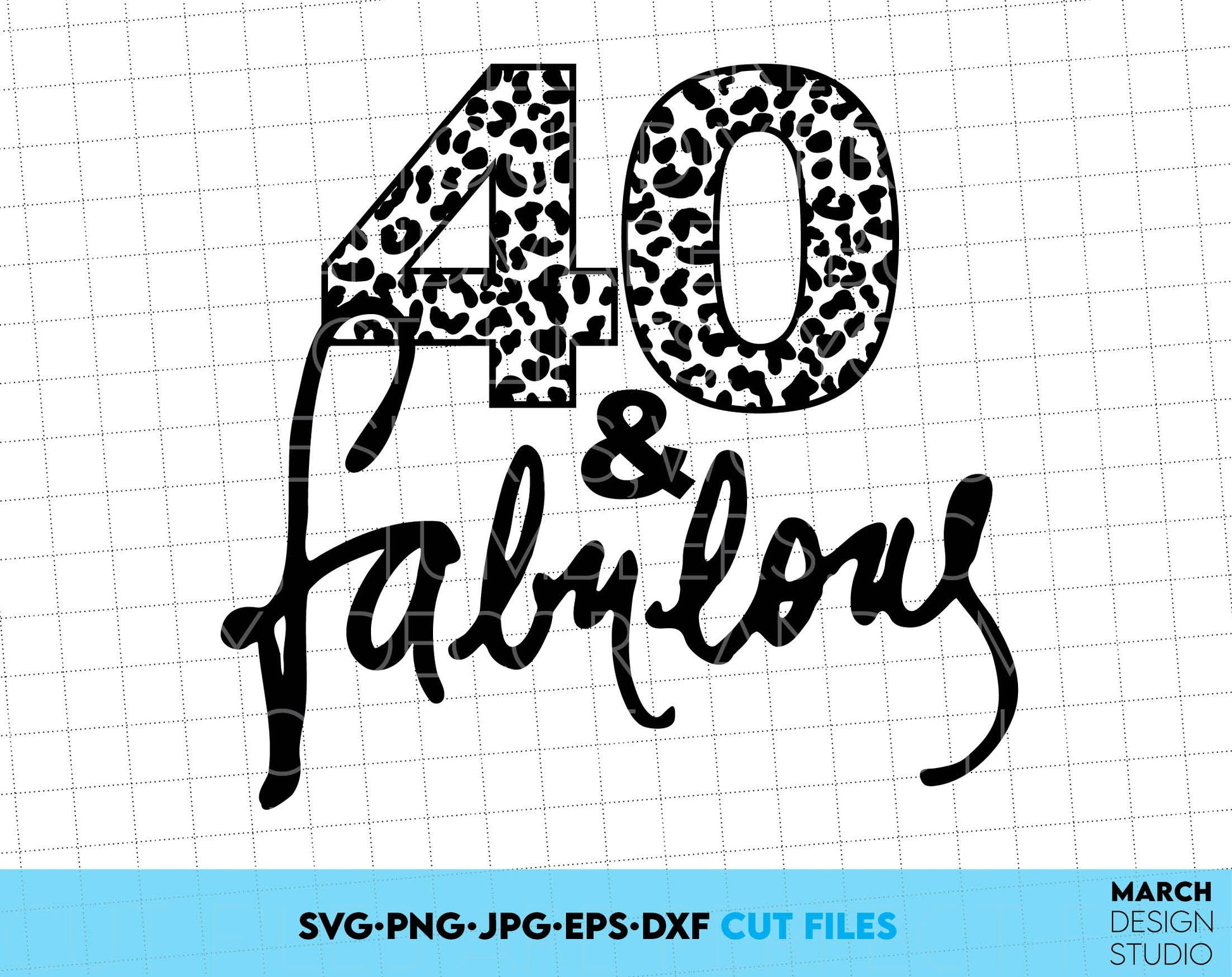 40th Birthday design. Item include - 40 and fabulous SVG file for cutting from vinyl. PNG file for Your sublimation projects and DXF, EPS files as well - for laser cutting projects. Compatible with Cricut, Silhouette or other. Buy now and enjoy!