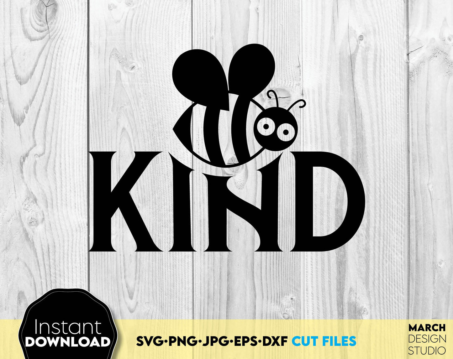 Be Kind and Bee kind funny quotes bundle. SVG, PNG, JPG, EPS and DXF files included. Compatible with Cricut, Silhouette and Glowforge machines, use for sublimation or laser cut projects as well. Buy now and enjoy!