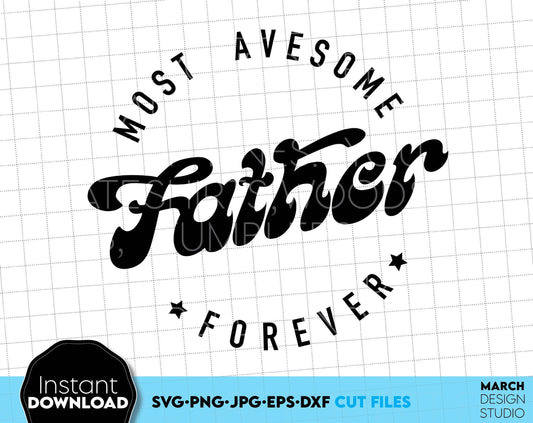 Fathers Day design for a great gift for your Dad. Use SVG, DXF, EPS or PNG files formats to make Fathers Day or Dad birthday gifts. Put the design on a cup, shirt or apron for your best dad in the world! Compatible with Cricut and other machines!