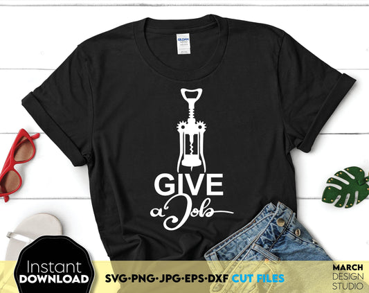 Wine Lover Shirts Design with wine quotes on it! Use for cutting from vinyl, sublimation or laser cut projects. Compatible with Cricut, Silhouette or Glowforge equipment. SVG, PNG, DXF, JPG, EPS files included. Buy now for a good price and enjoy!