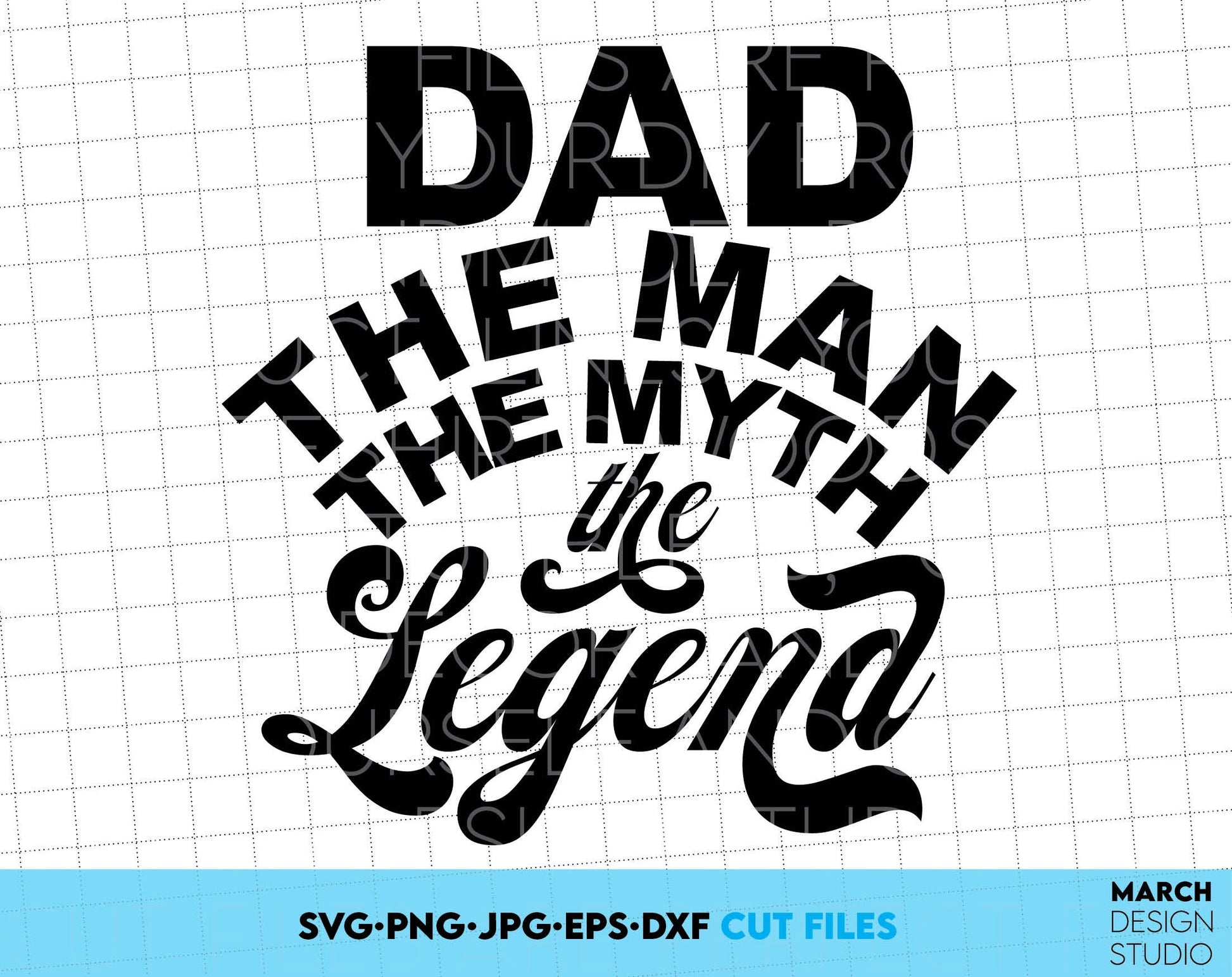 Fathers Day or Dad birthday design for a great gift for your Dad. Use JPG, SVG, DXF, EPS or PNG files formats to make Fathers Day or Dad birthday gifts. Put the design on a cup, shirt or apron for your best dad in the world! Buy now for a good price!