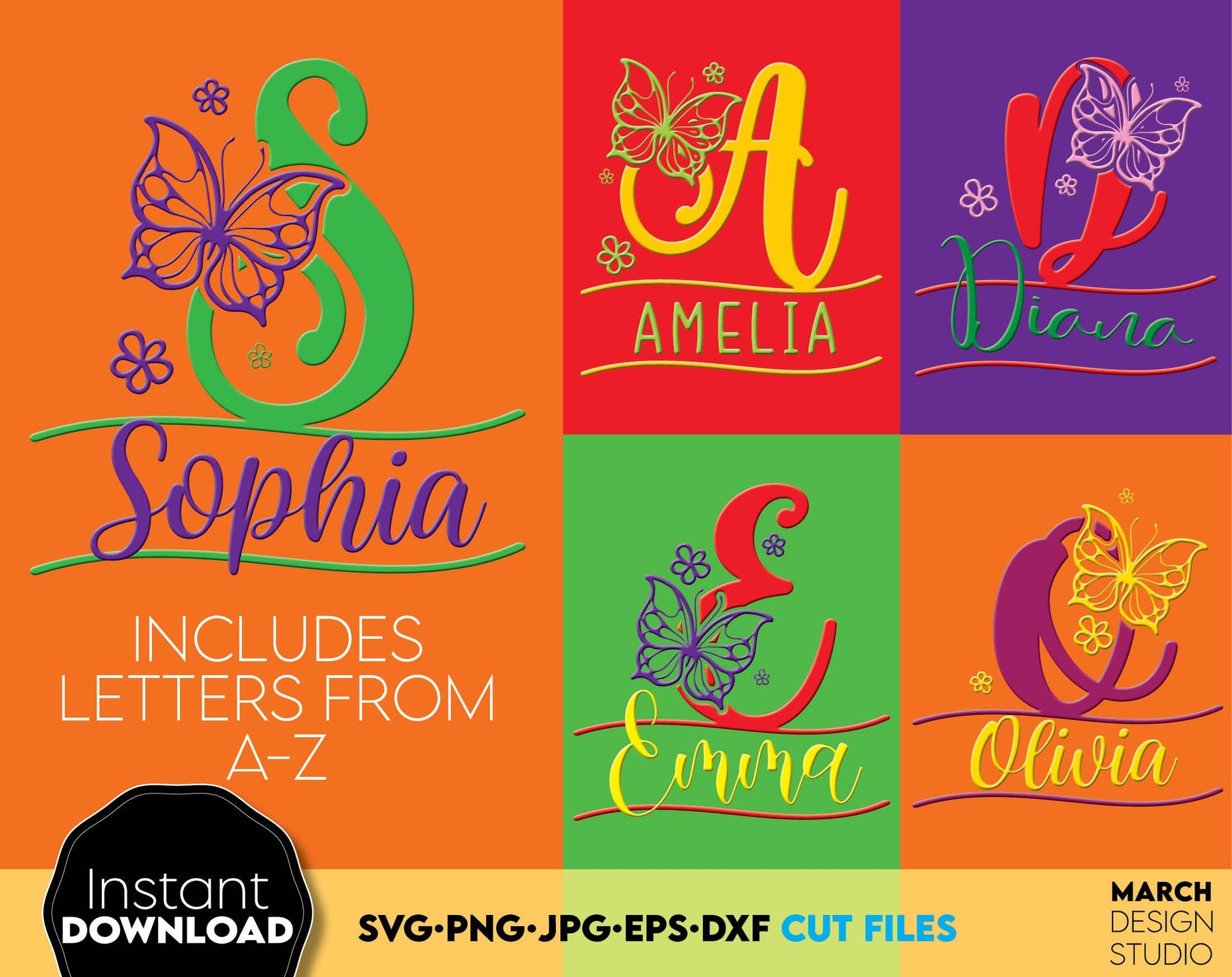 Monogram fonts bundle designs for Your gift projects or home decoration. Files allow you to use designs for engraving on glass, making shirts, tumblers with Cricut, Silhouette equipment. Monogram files also designed and easy to use for laser cutting