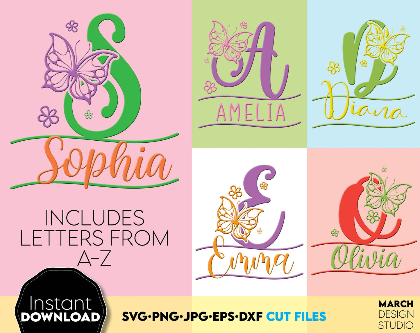 Monogram fonts bundle designs for Your gift projects or home decoration. Files allow you to use designs for engraving on glass, making shirts, tumblers with Cricut, Silhouette equipment. Monogram files also designed and easy to use for laser cutting