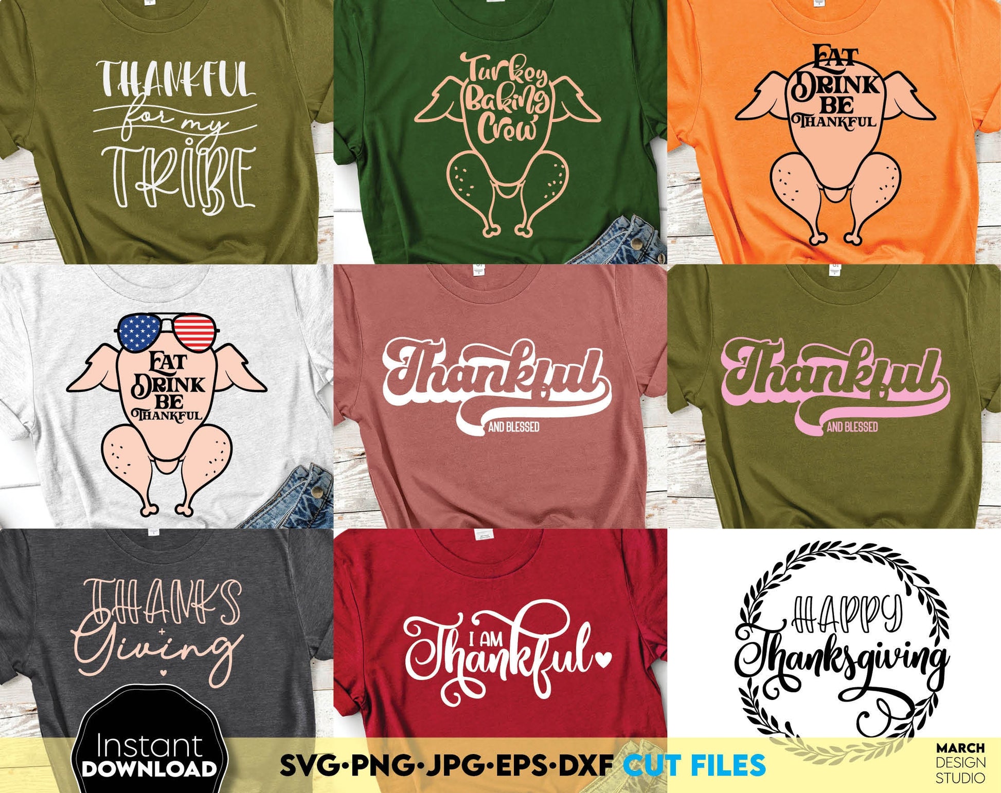 Thanksgiving SVG Bundle, Thankful Tshirt SVG, Thanksgiving Shirt SVG, Thankful Shirts svg Bundle, Thanksgiving Svg Files For Cricut