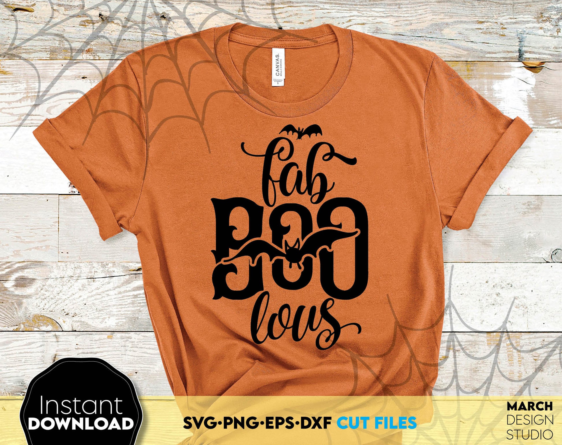 Halloween FaBoolous design for your Halloween evening project. The SVG, PNG, DXF, EPS file format allows this design to be used for shirts, mugs, wall decorations or front porch door decorations. Use with vinyl, sublimation or laser cut projects.